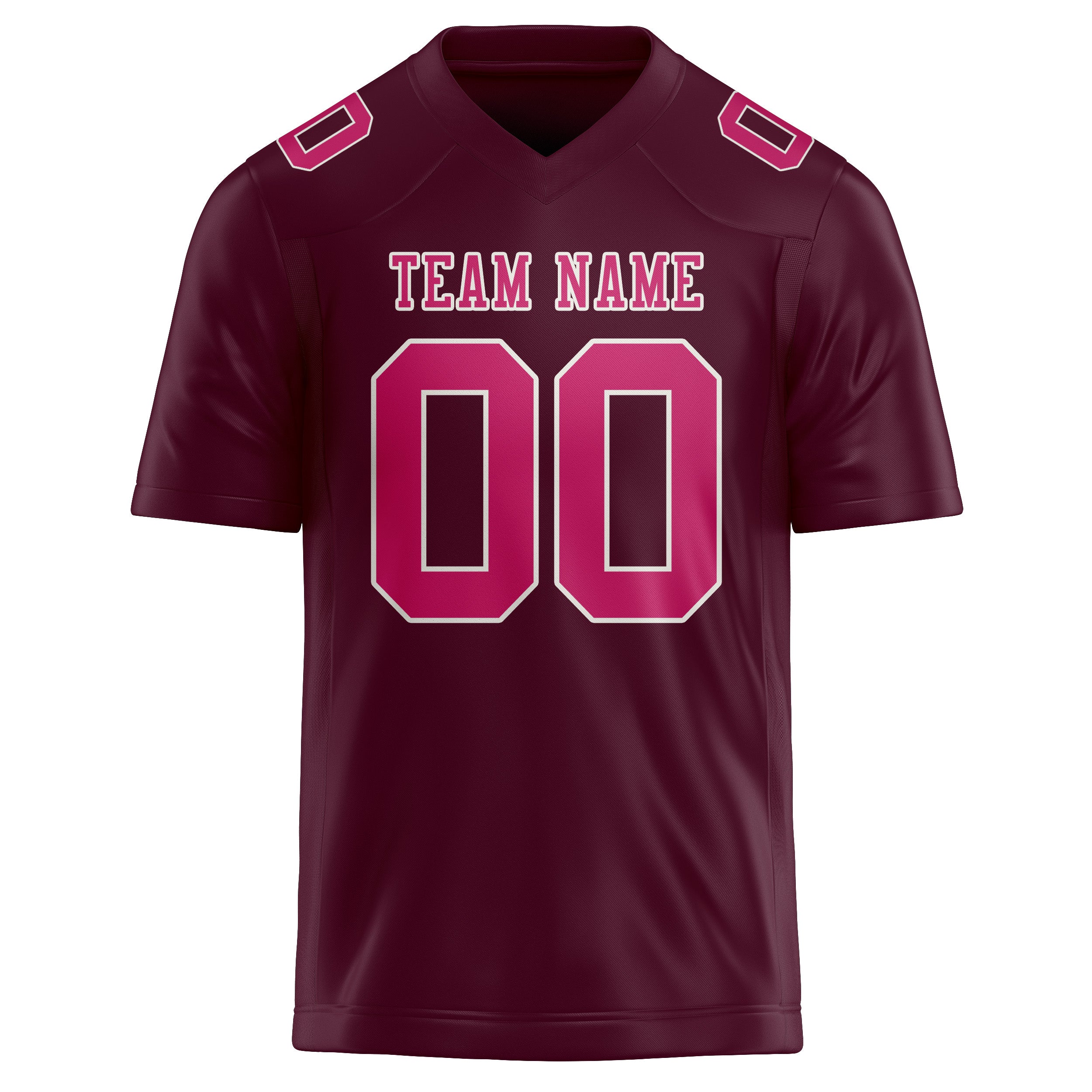 Custom Coral Red Pink Football Jersey