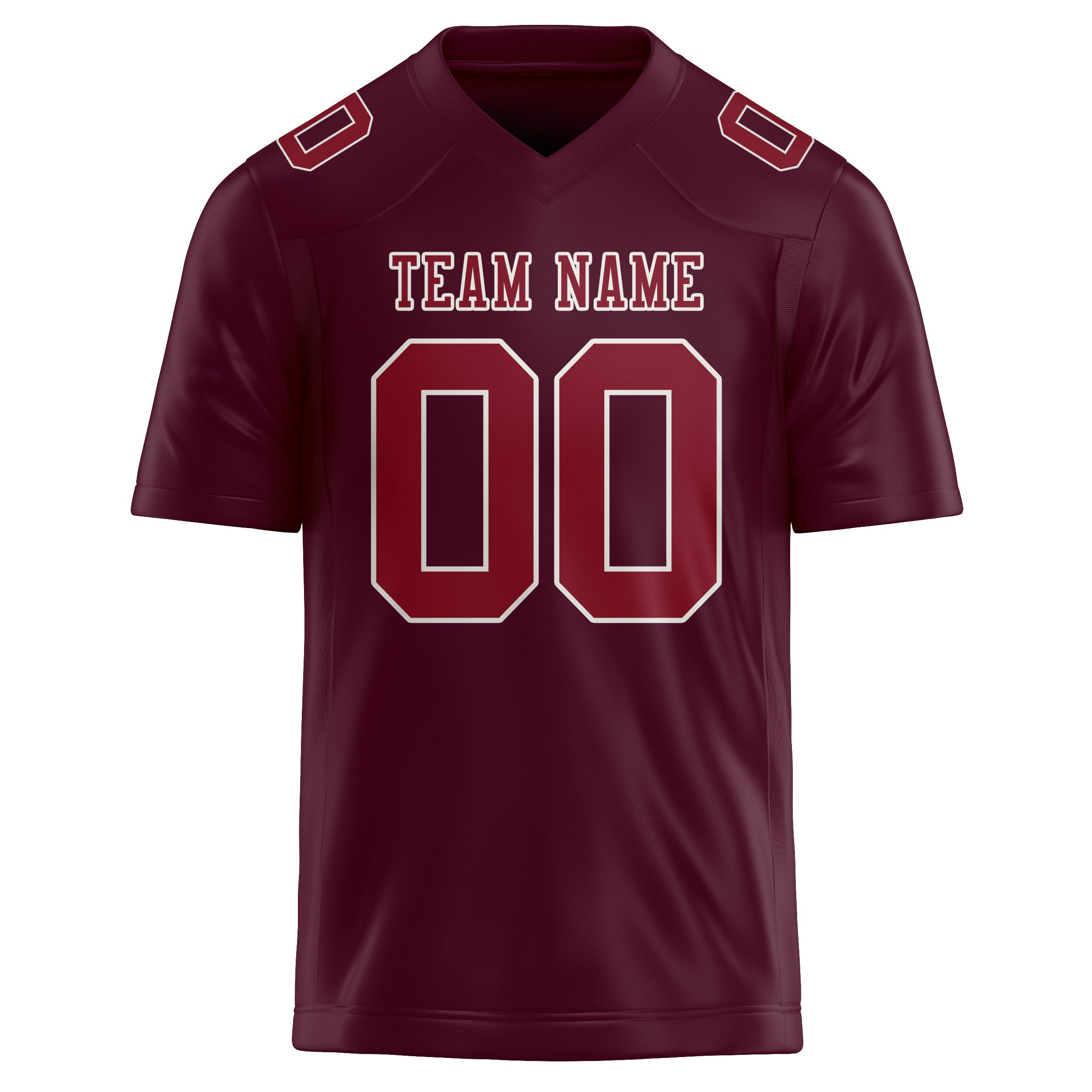 Custom Coral Red Crimson Red Football Jersey