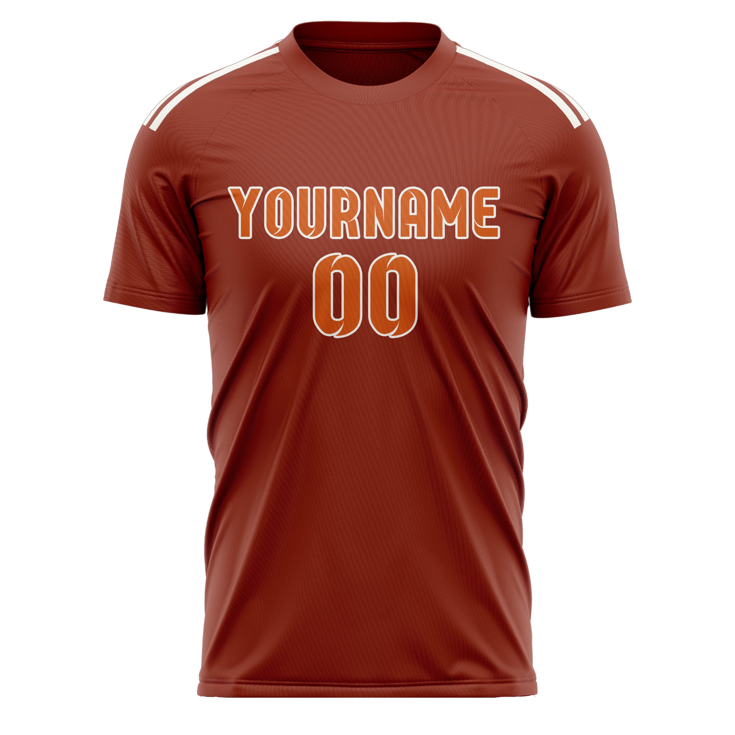 Custom Coral Red Orange Soccer Jersey