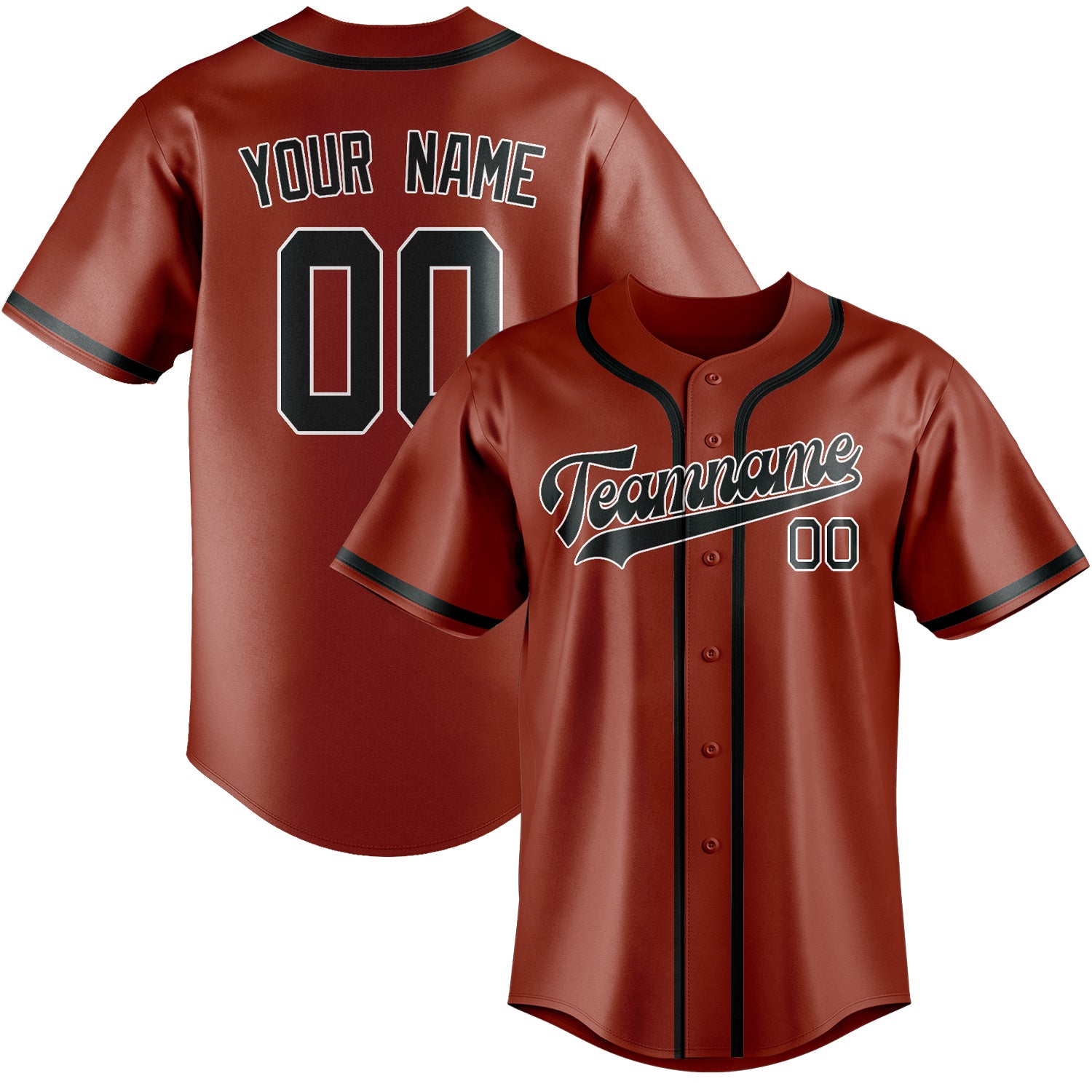 Custom Coral Red Dark Grey Baseball Jersey