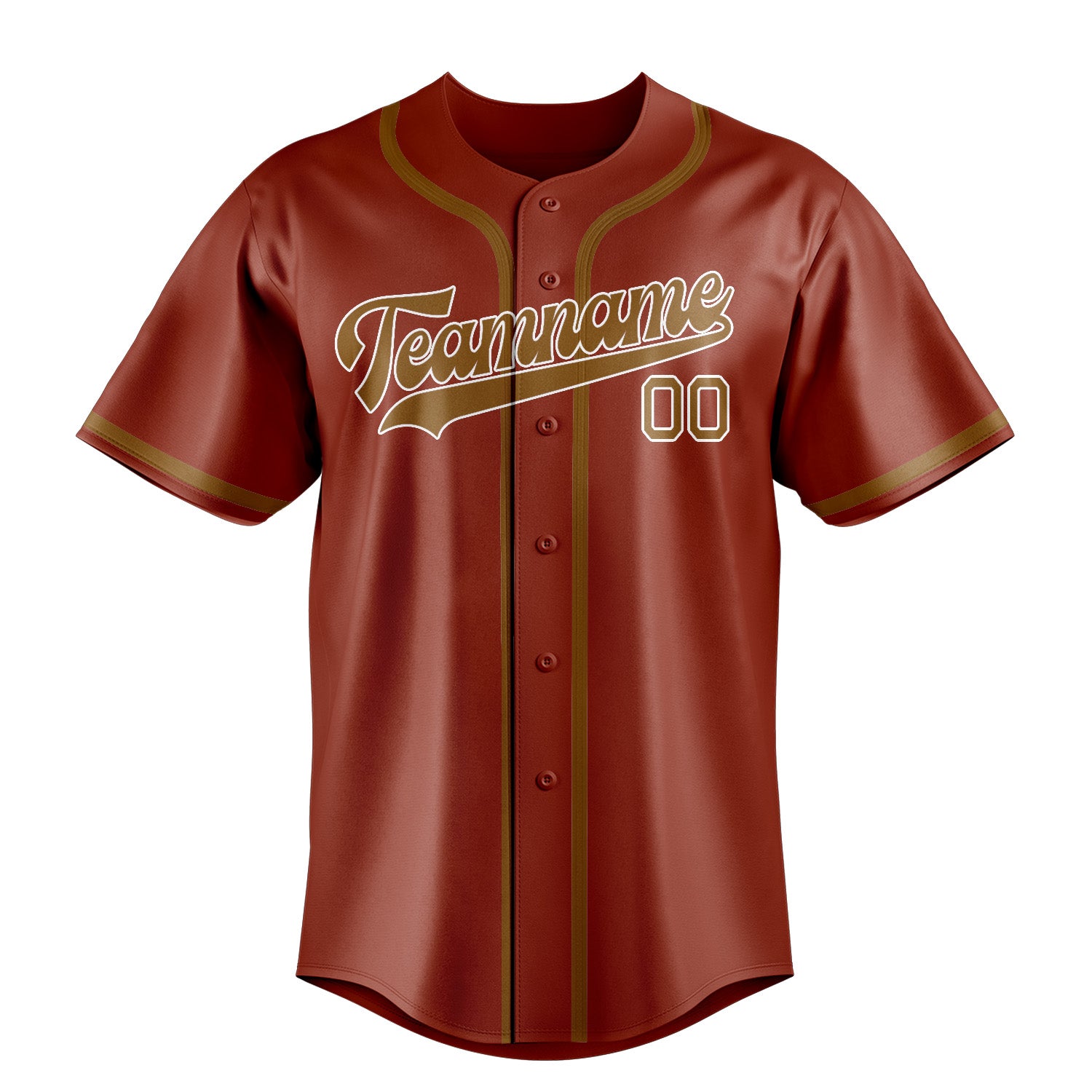 Custom Coral Red Khaki Baseball Jersey