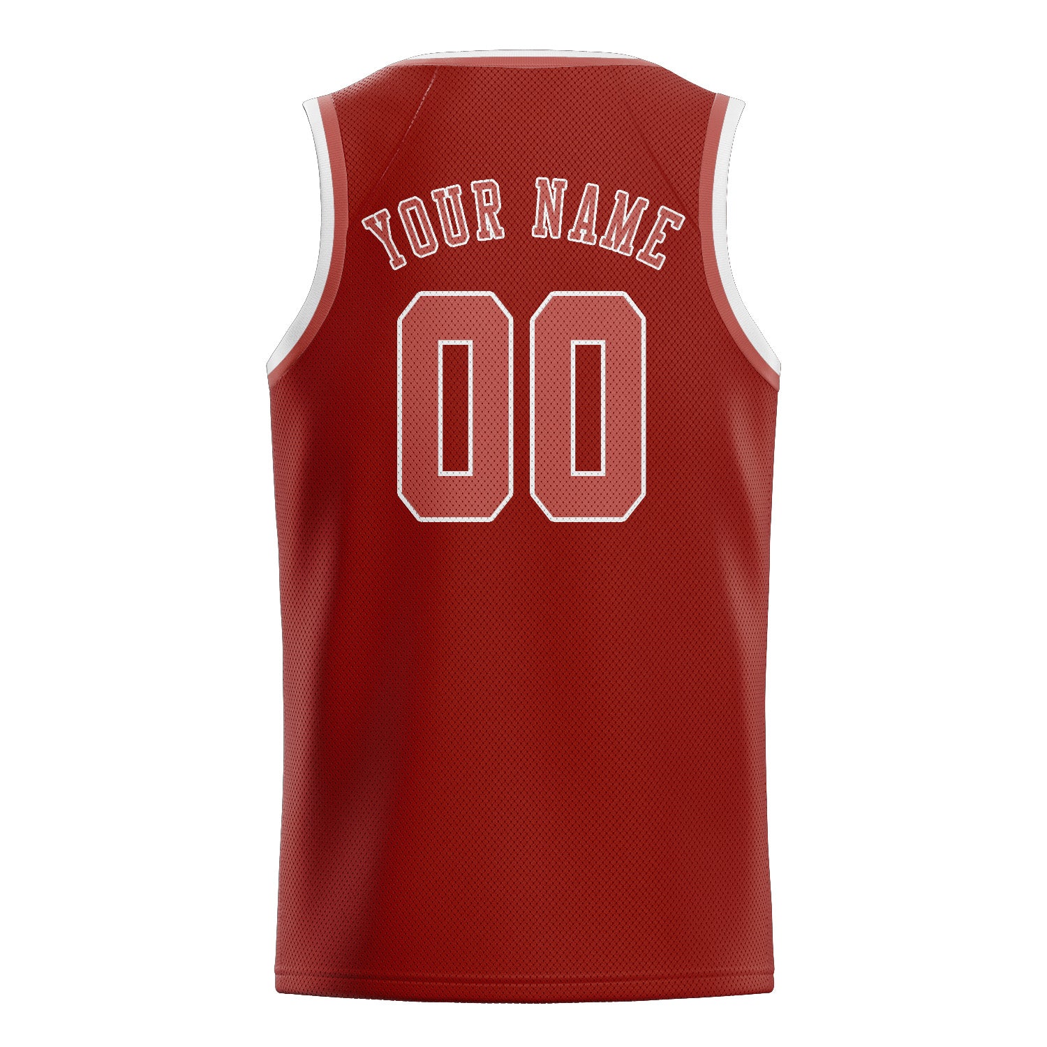 Custom Coral Red Copper Rose Basketball Jersey
