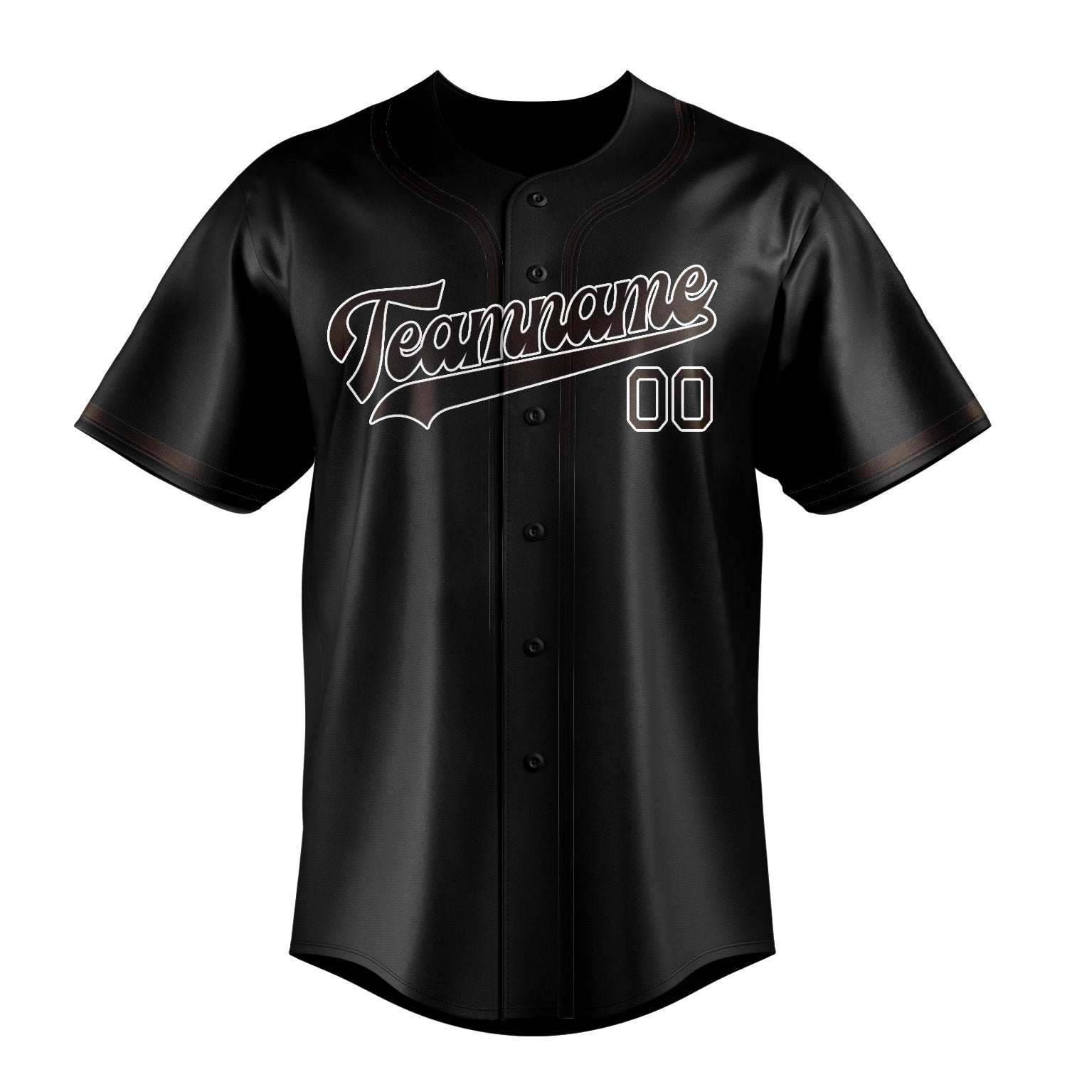 Custom Black Brown Baseball Jersey