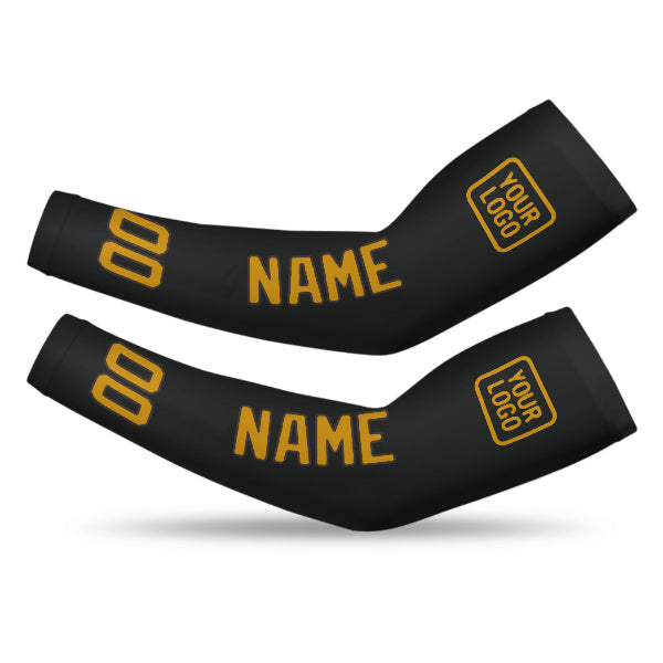 Custom Black Yellow Arm Sleeve