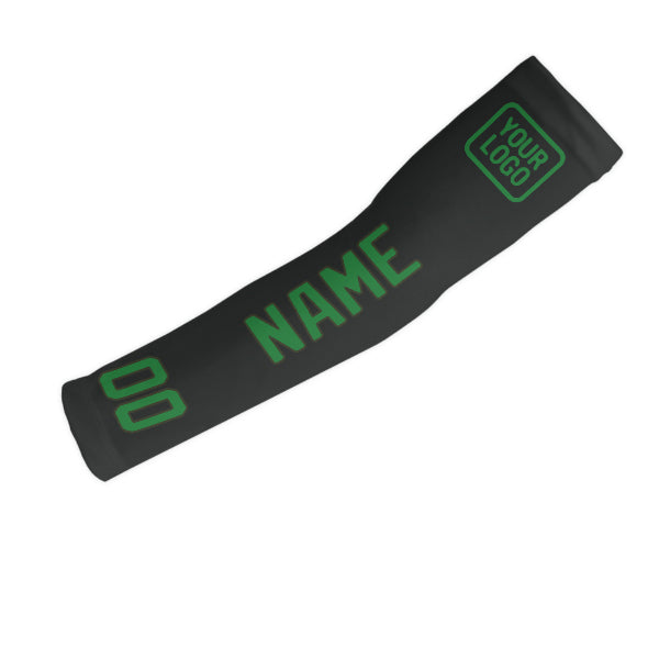 Custom Black Emerald Green Arm Sleeve