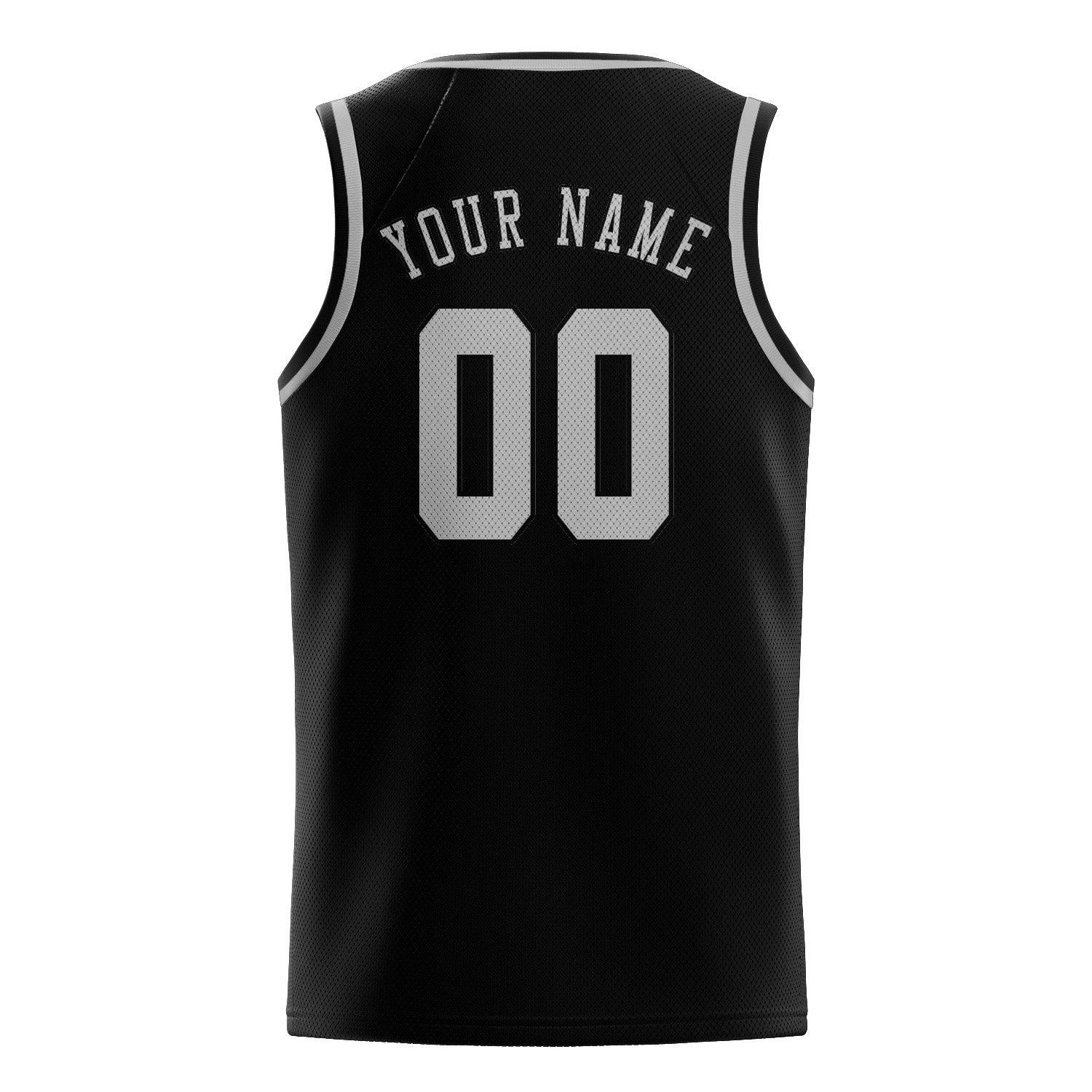 Custom Black Gray Basketball Jersey