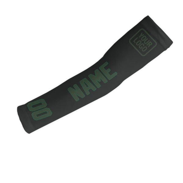 Custom Black Dark Green Arm Sleeve