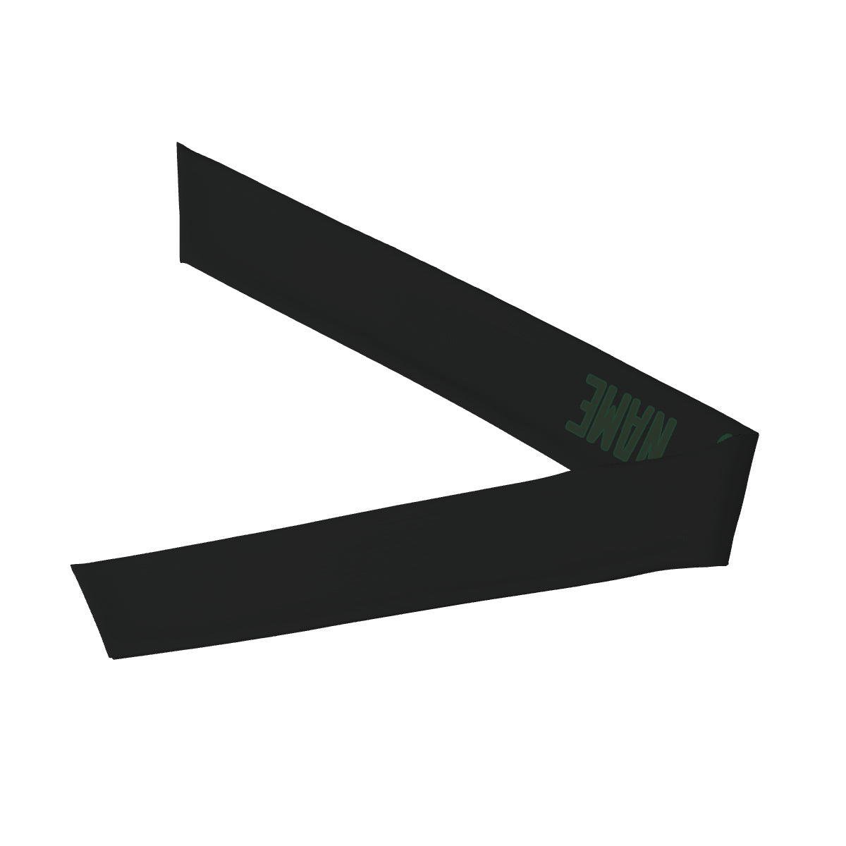 Custom Black Dark Green Headband