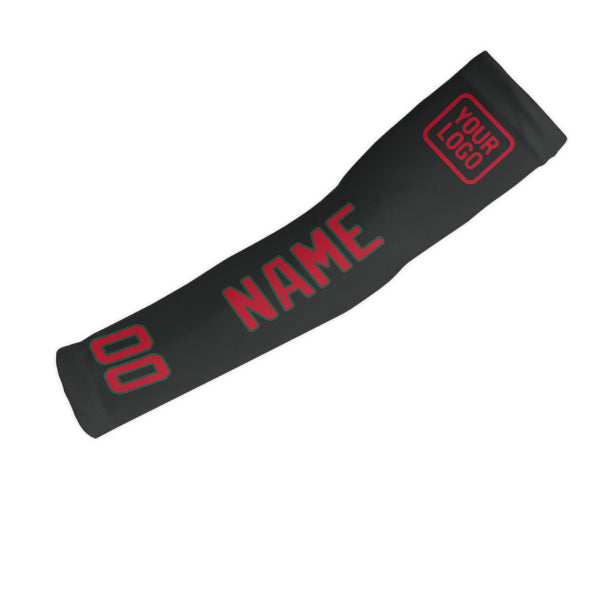 Custom Black Red Arm Sleeve