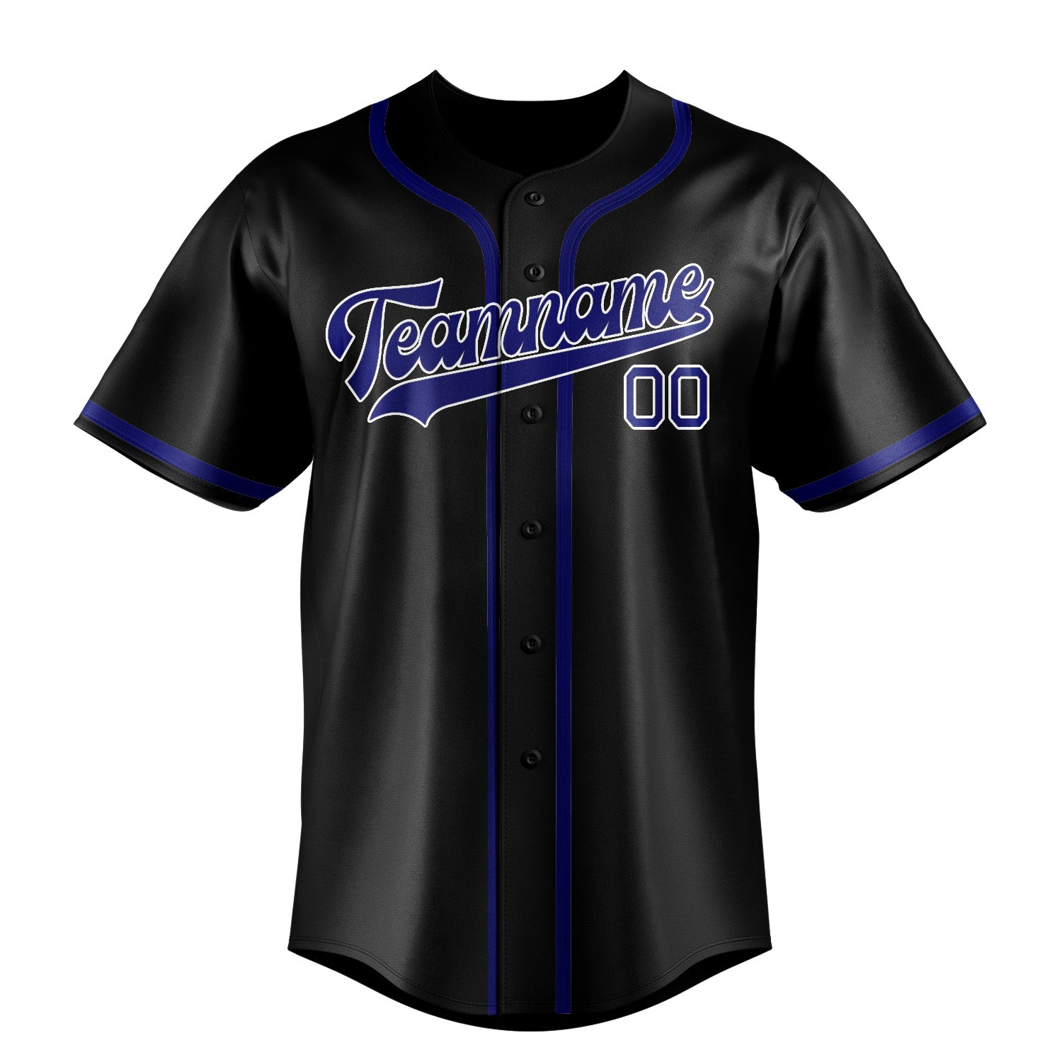 Custom Black Sky Blue Baseball Jersey