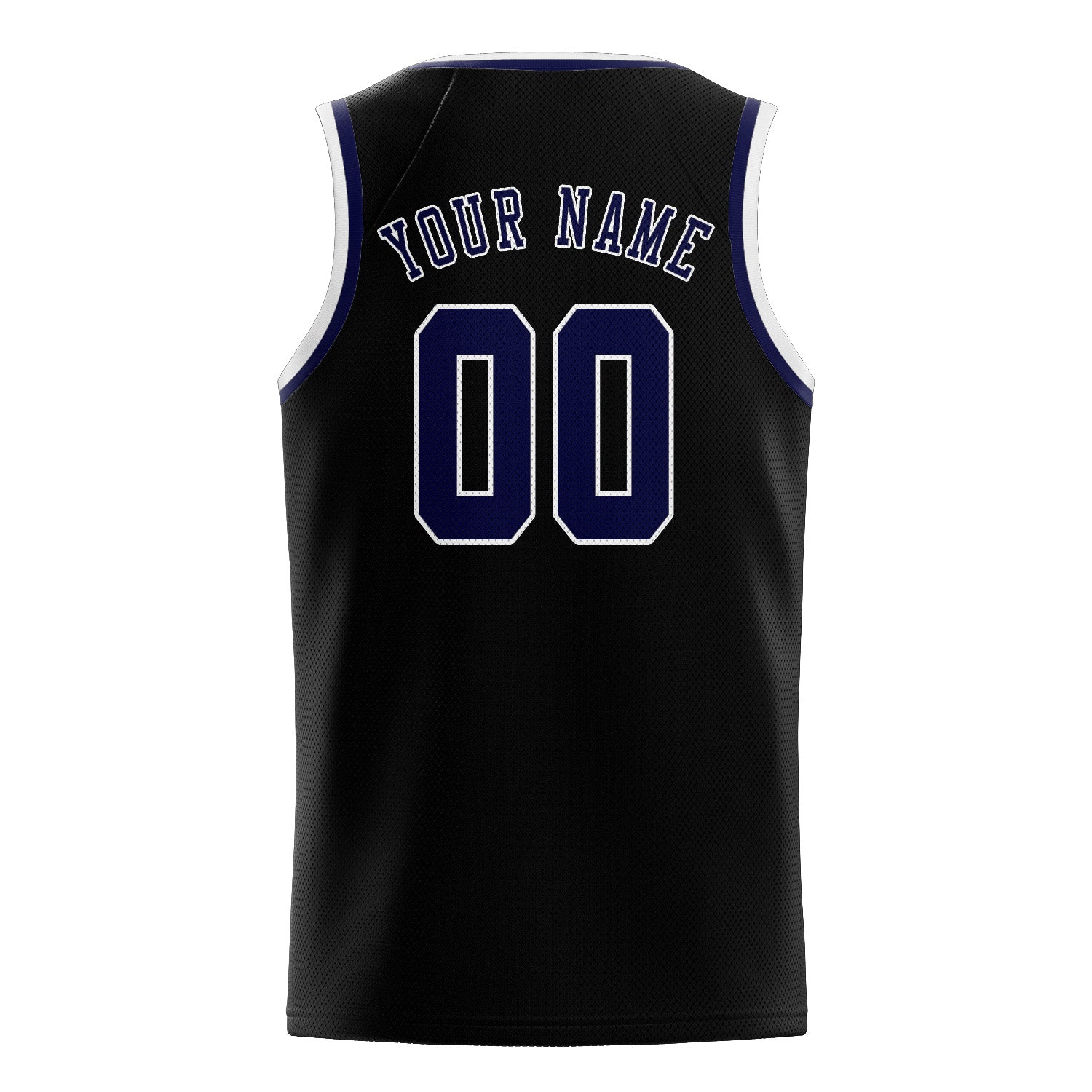 Custom Black Navy Basketball Jersey