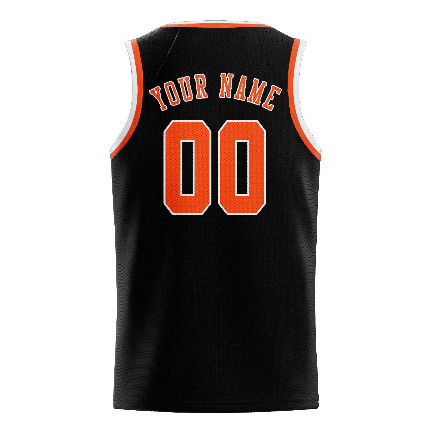 Custom Black Orange Red Basketball Jersey