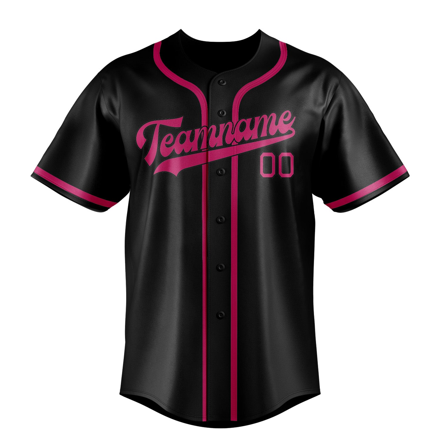 Custom Black Pink Baseball Jersey