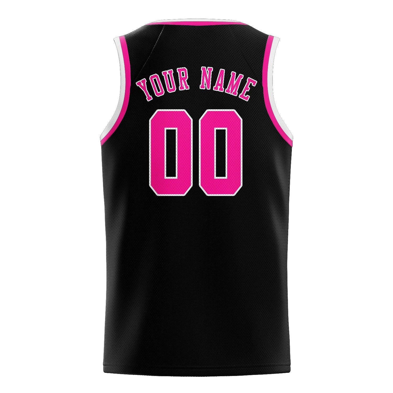 Custom Black Pink Basketball Jersey