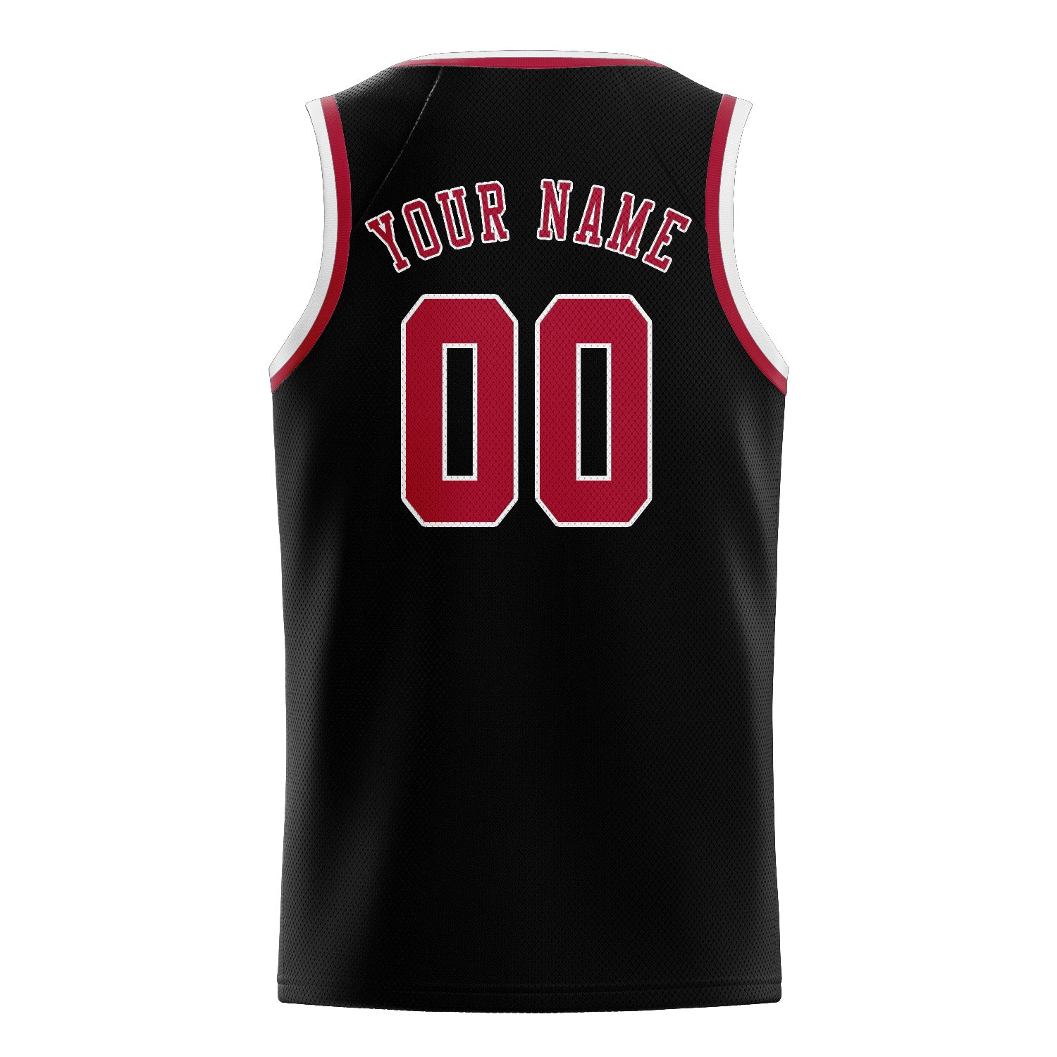 Custom Black Red Basketball Jersey