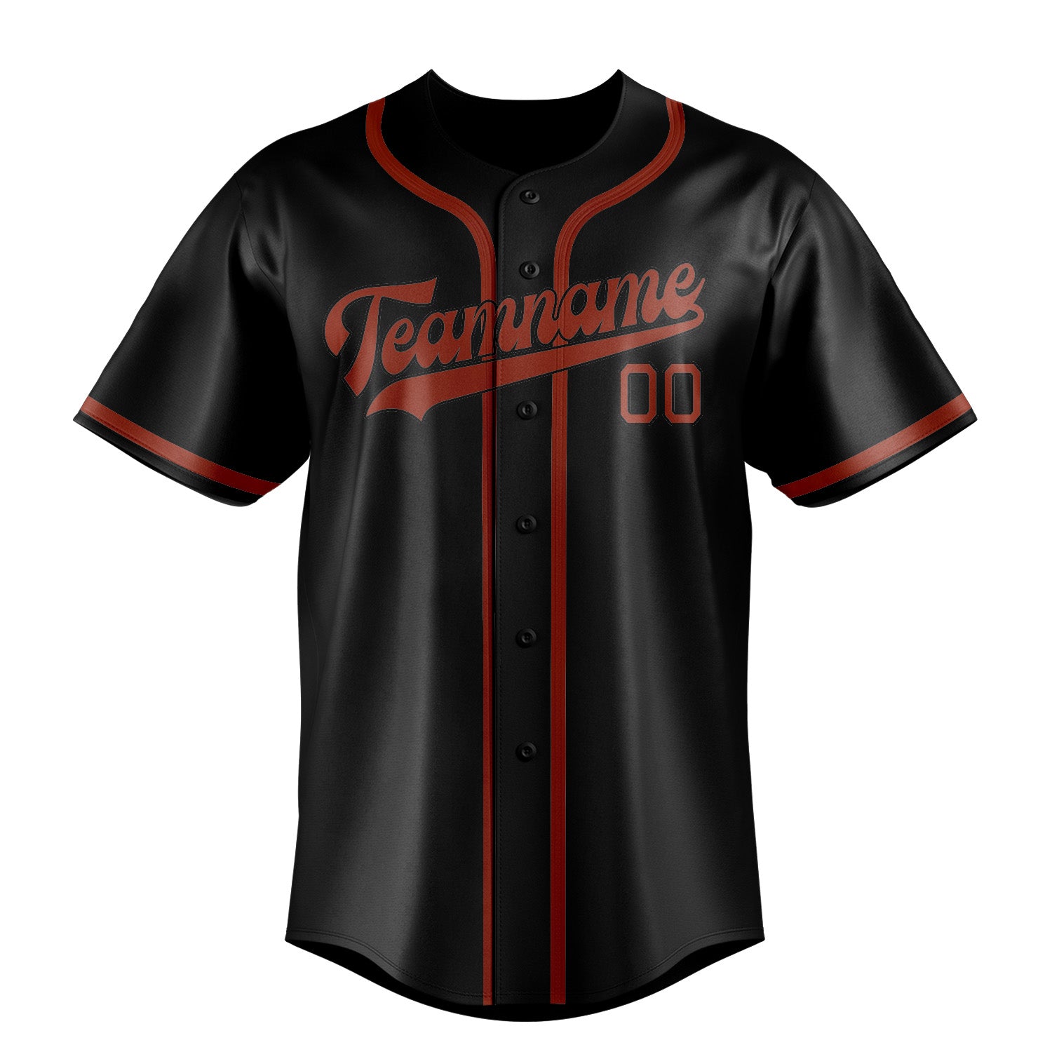 Custom Black Coral Red Baseball Jersey