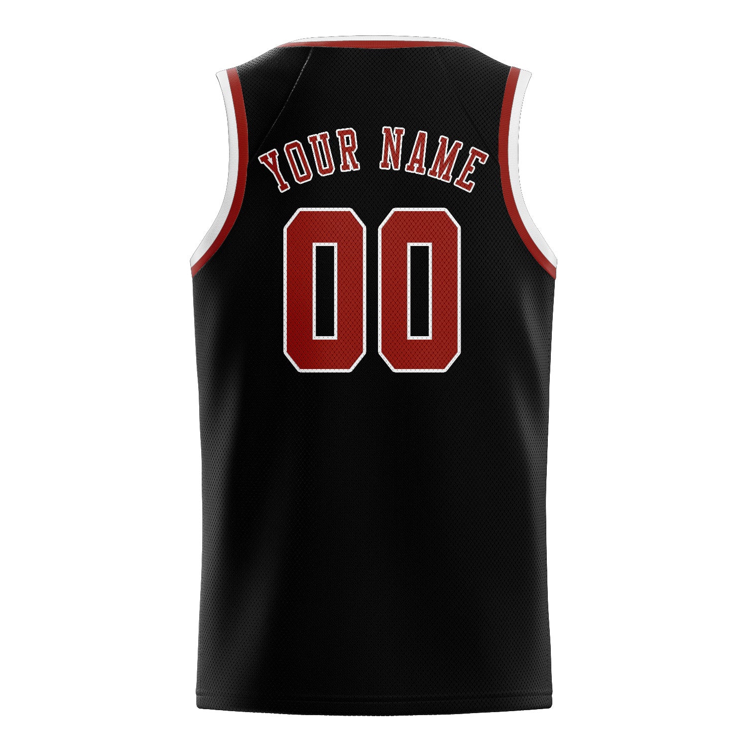 Custom Black Coral Red Basketball Jersey
