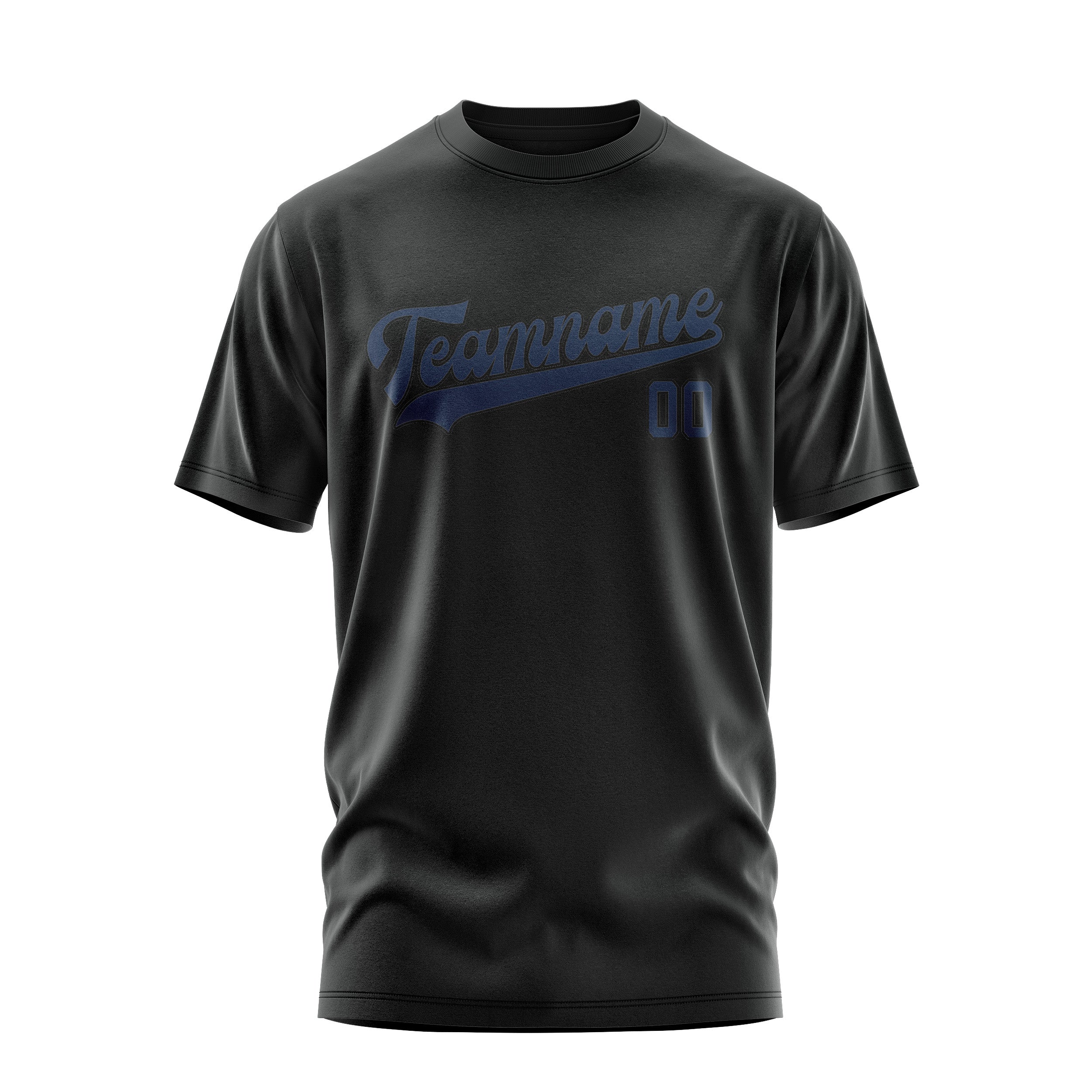 Custom Black Blue T-Shirt