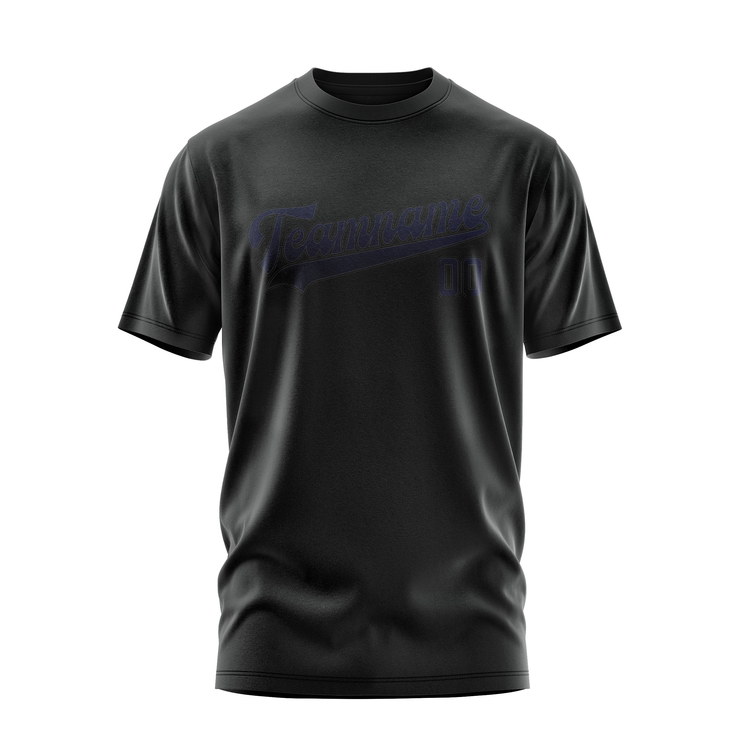 Custom Black Navy T-Shirt