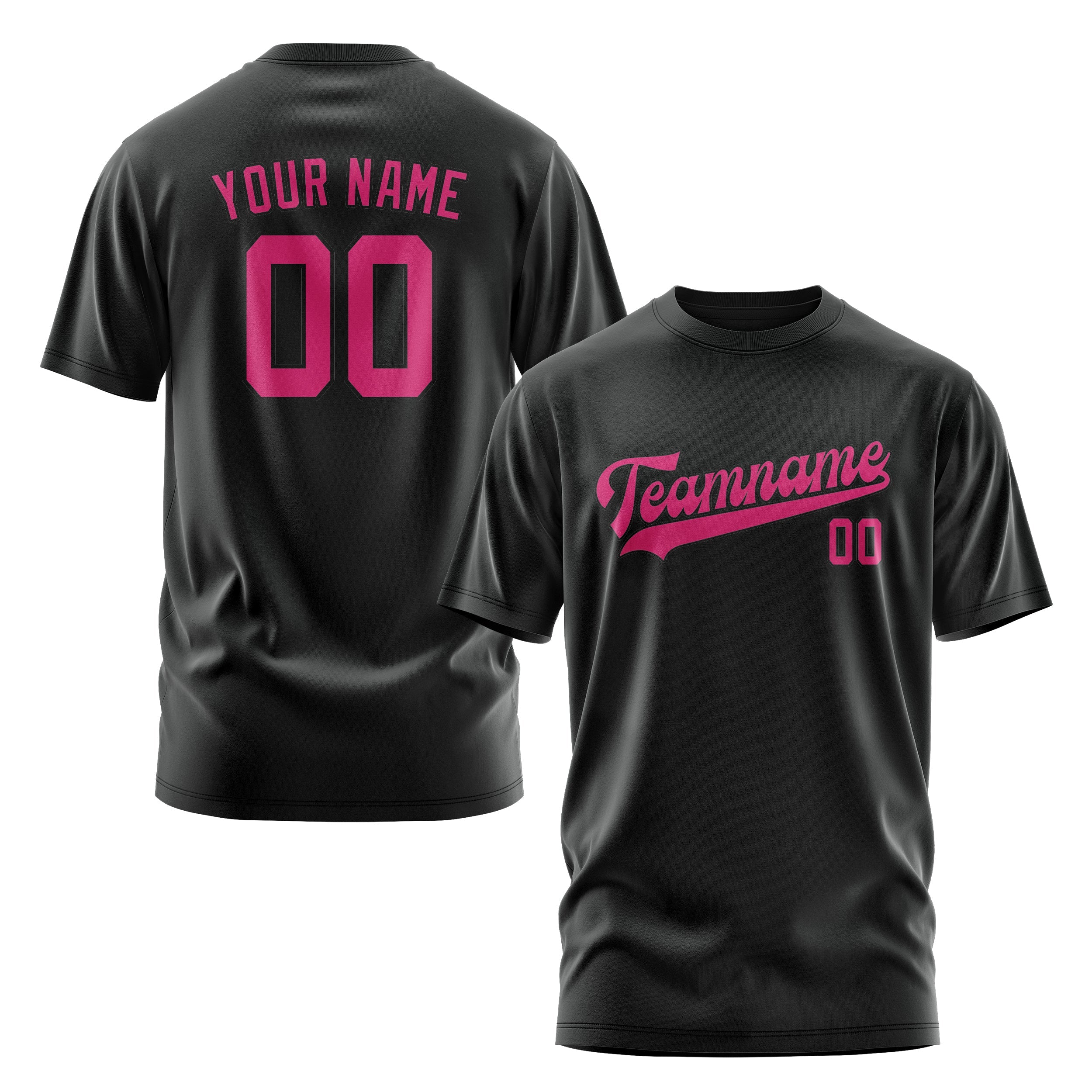 Custom Black Pink T-Shirt