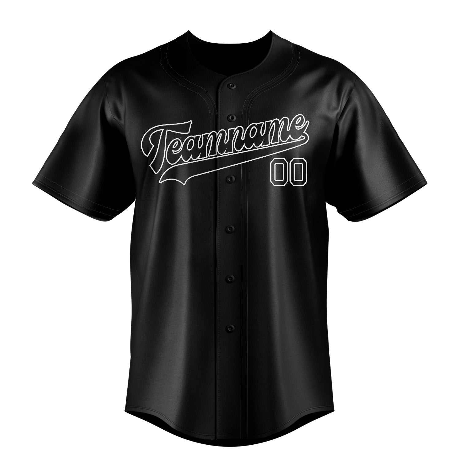 Custom Black Black Baseball Jersey