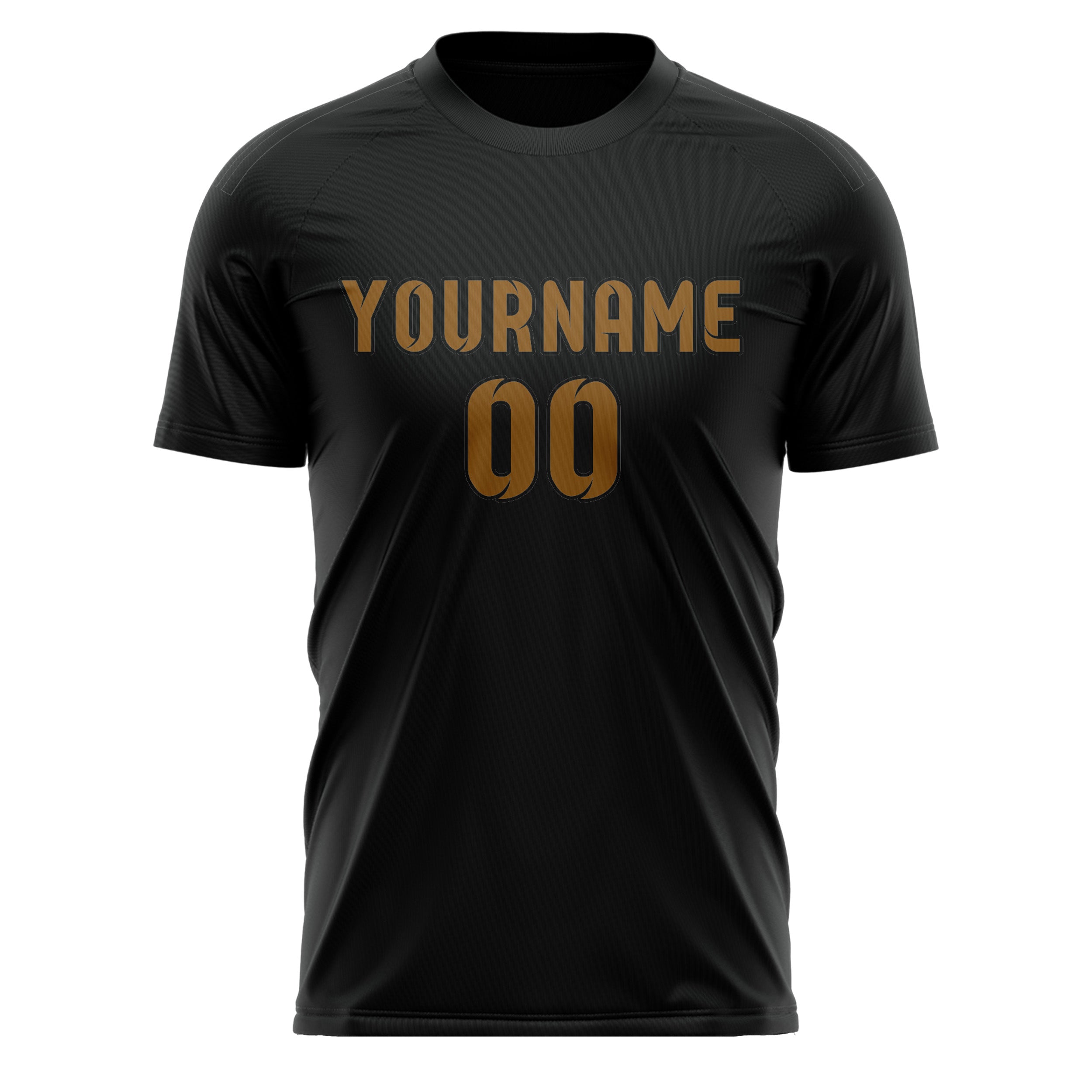 Custom Black Khaki Soccer Jersey