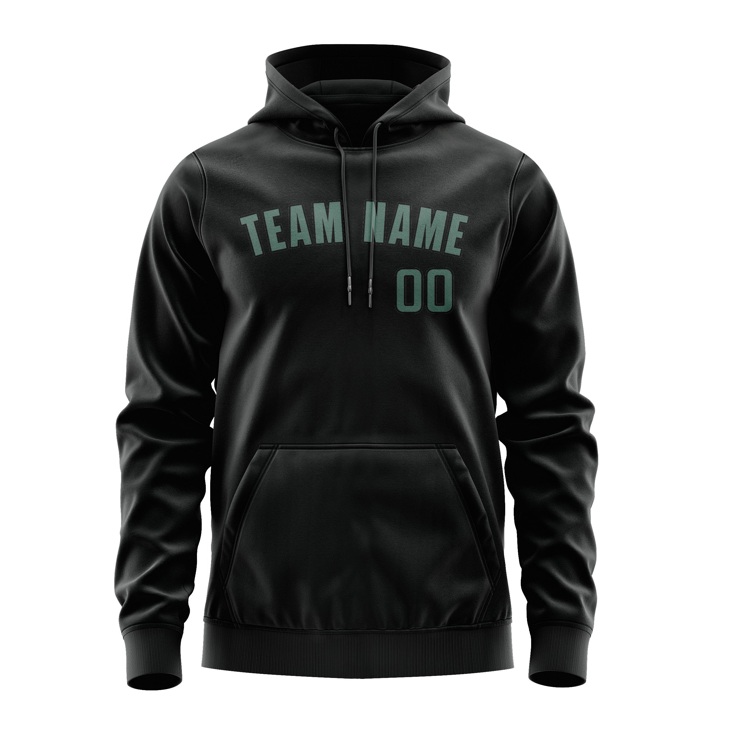 Custom Black Blue Green Hoodie