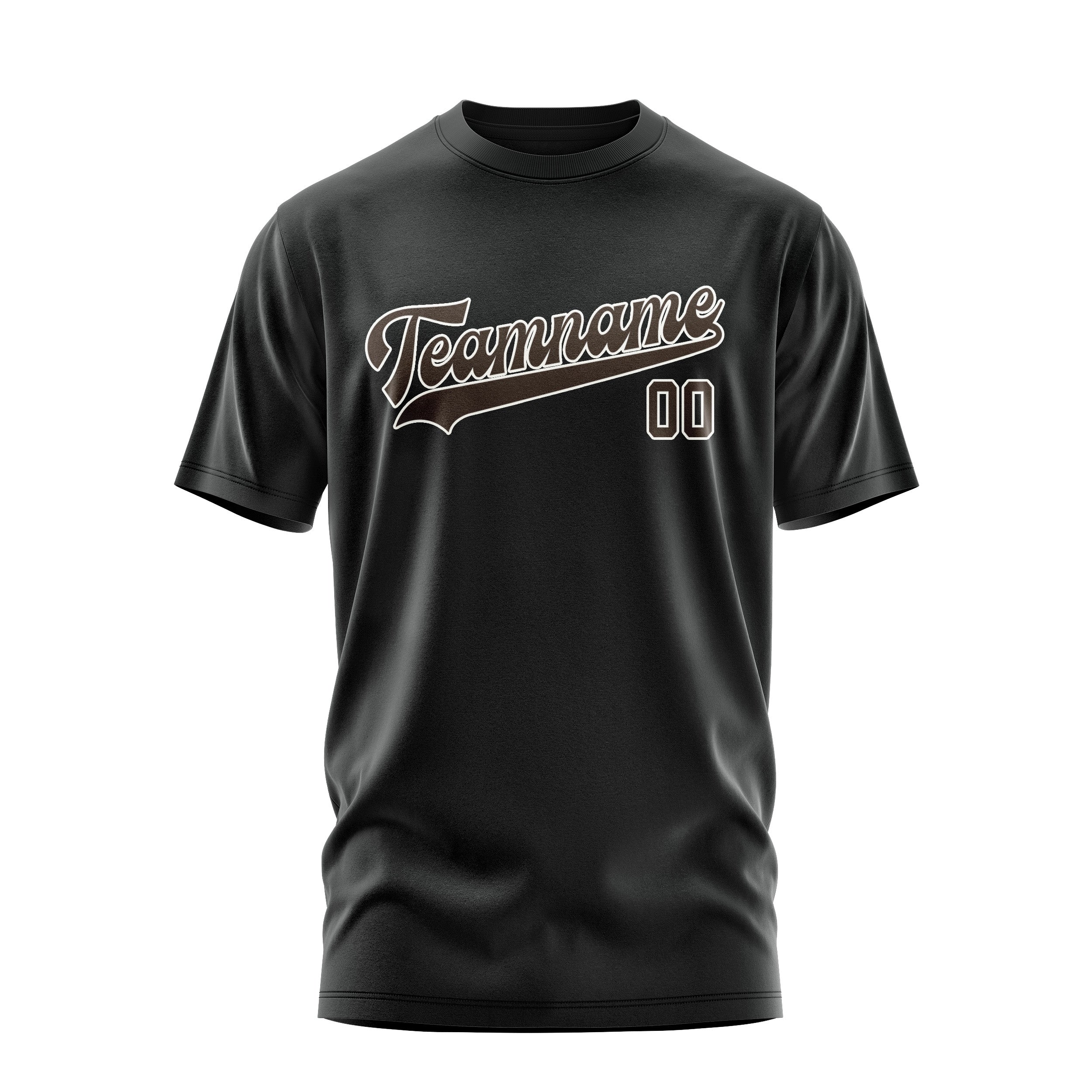 Custom Black Brown T-Shirt