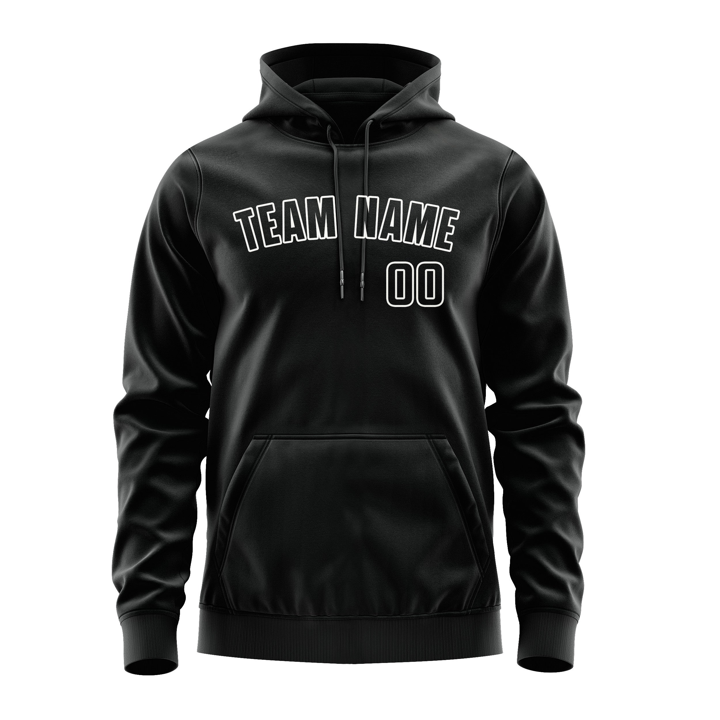 Custom Black Black Hoodie