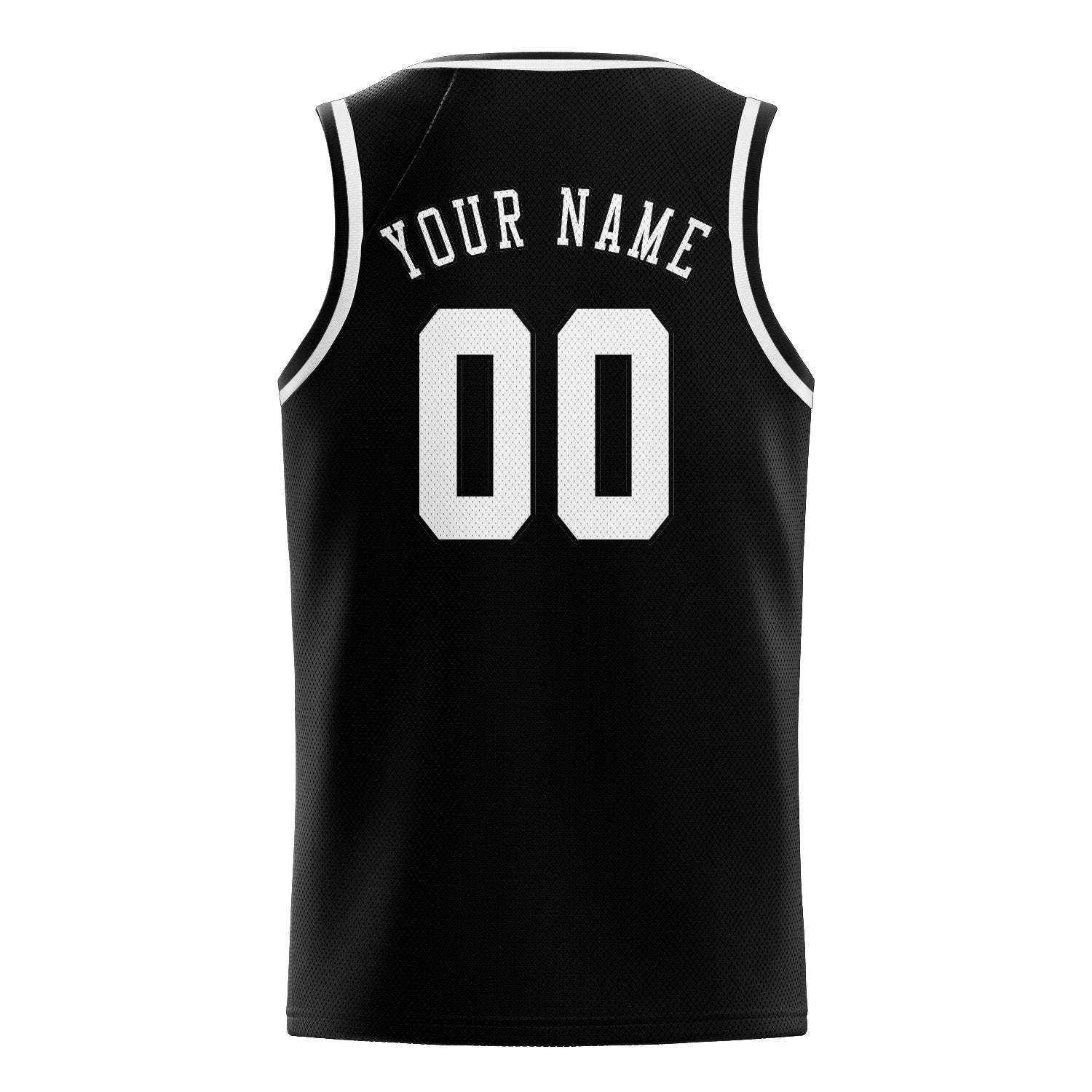 Custom Black White Basketball Jersey