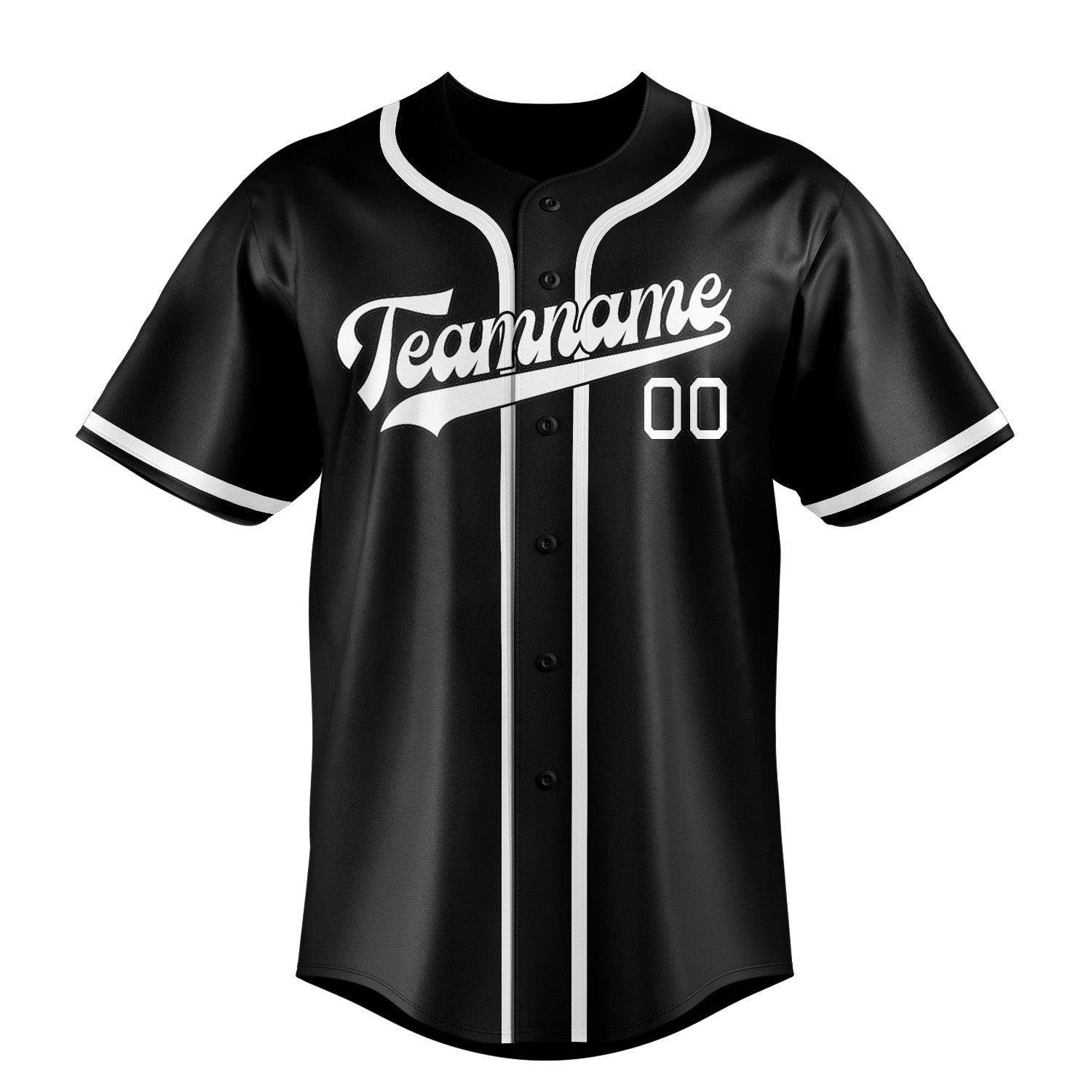 Custom Black Black Baseball Jersey