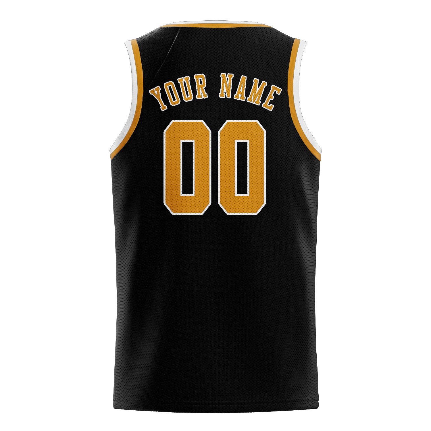 Custom Black Yellow Basketball Jersey