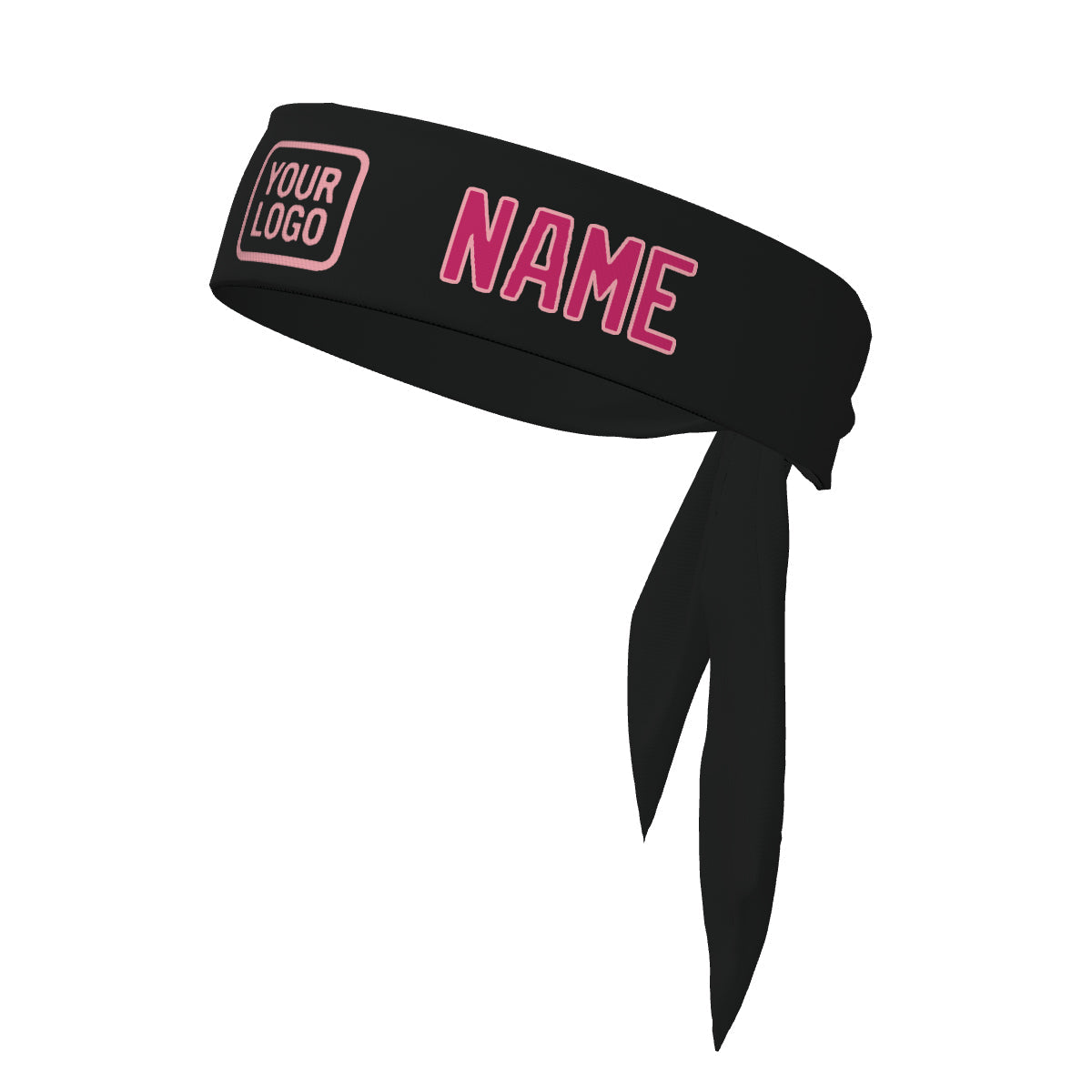 Custom Black Pink Headband