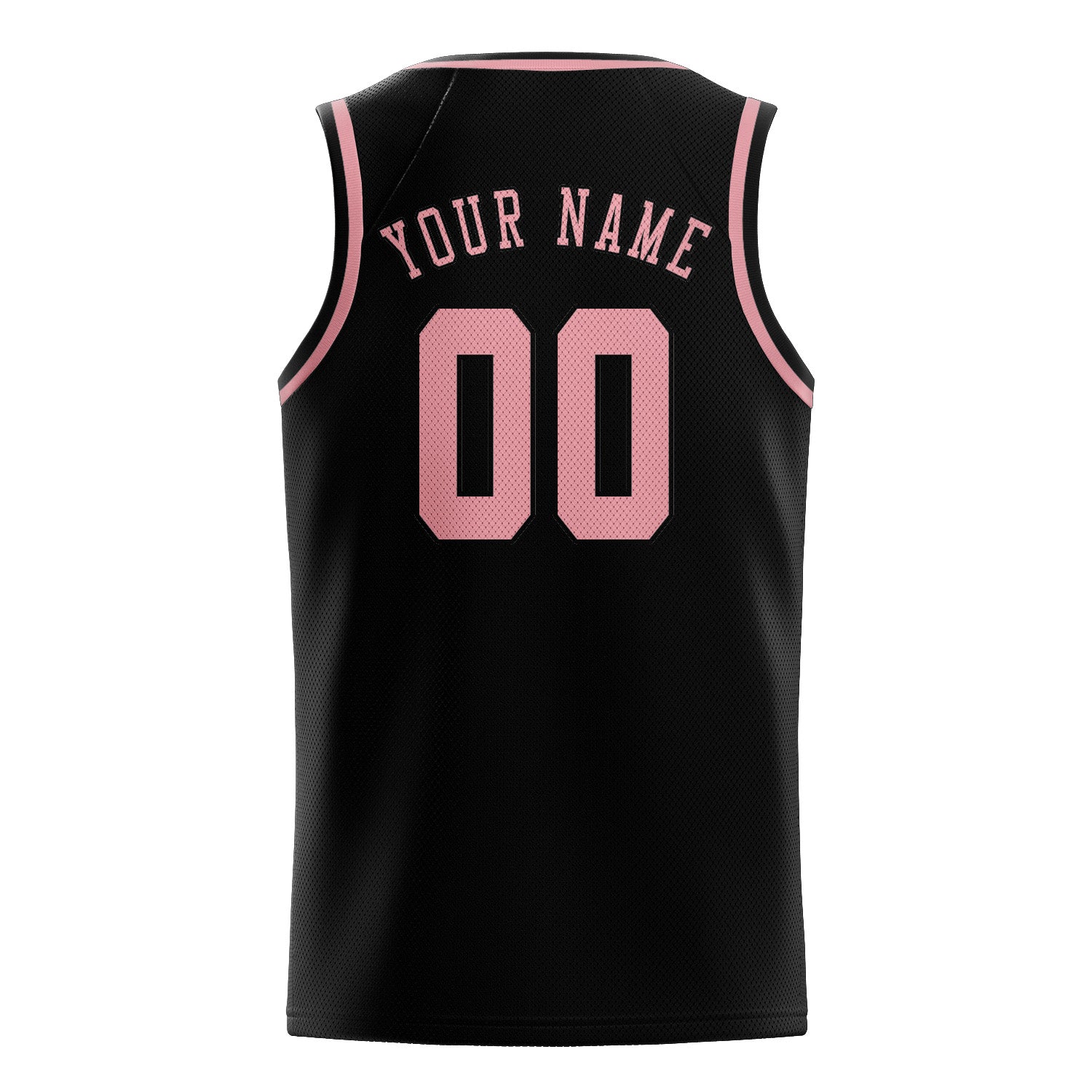 Custom Black Light Pink Basketball Jersey