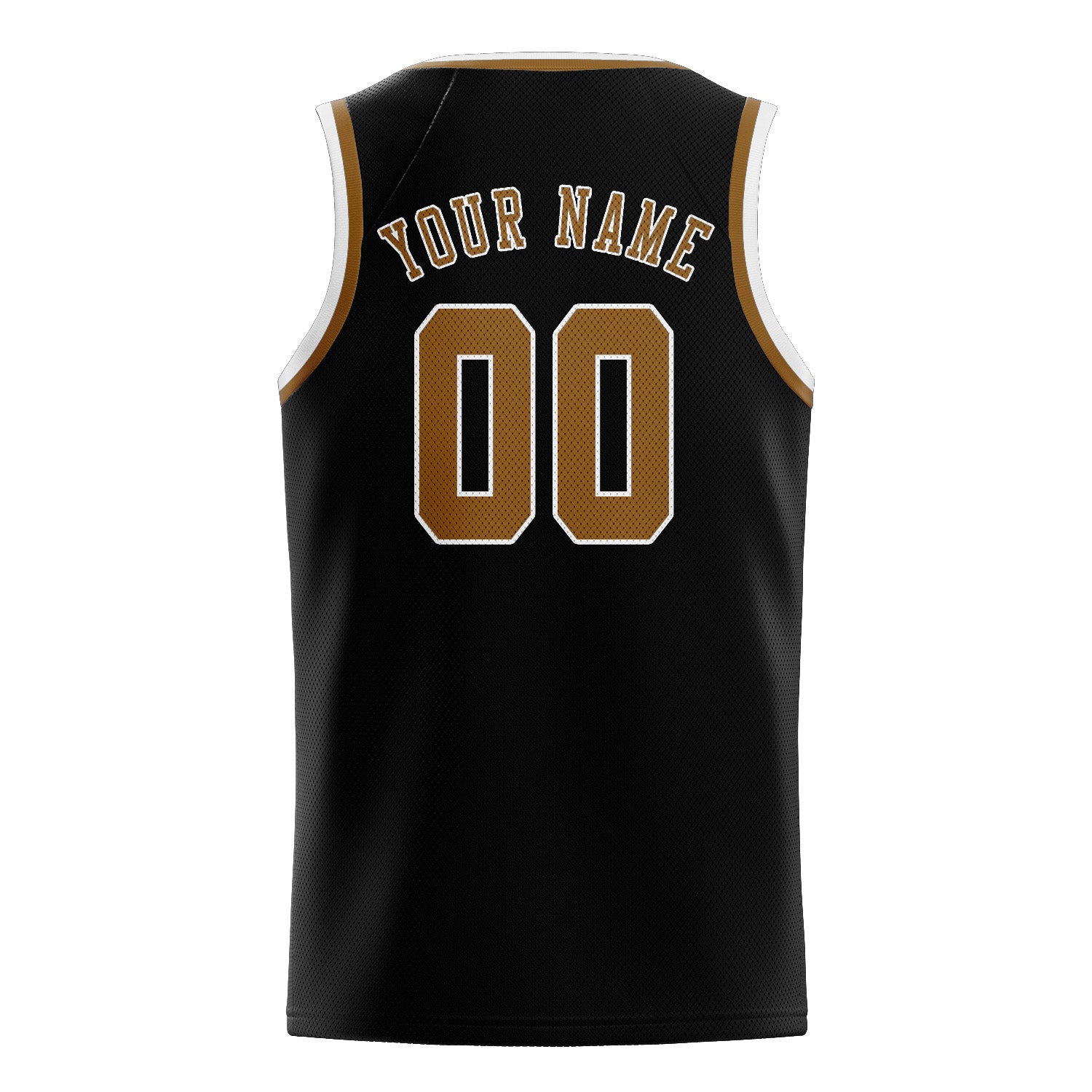 Custom Black Khaki Basketball Jersey