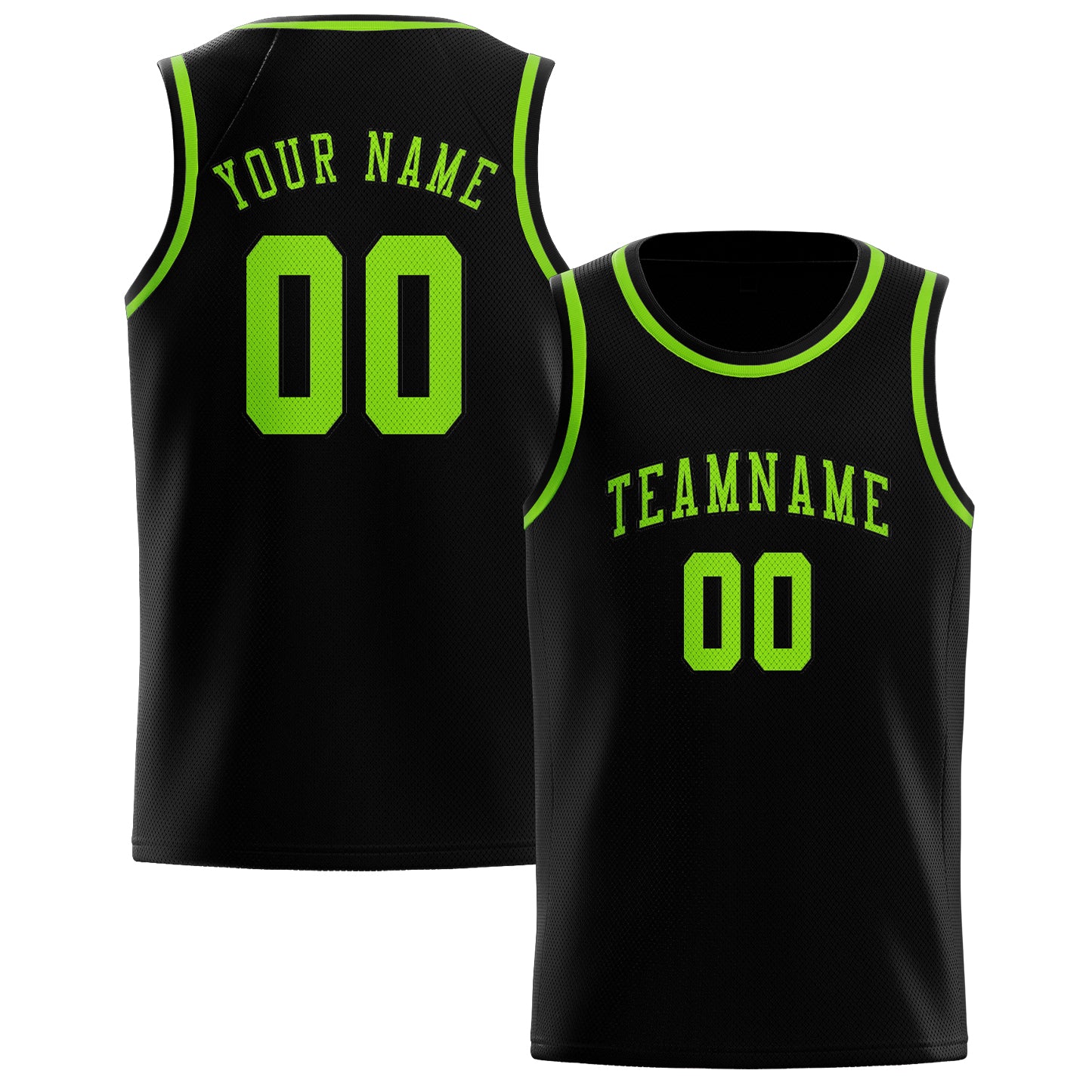 Custom Black Emerald Green Basketball Jersey