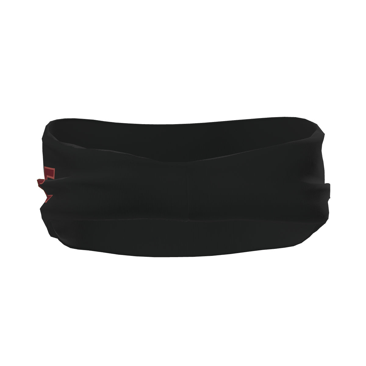 Custom Black Crimson Red Sports headband