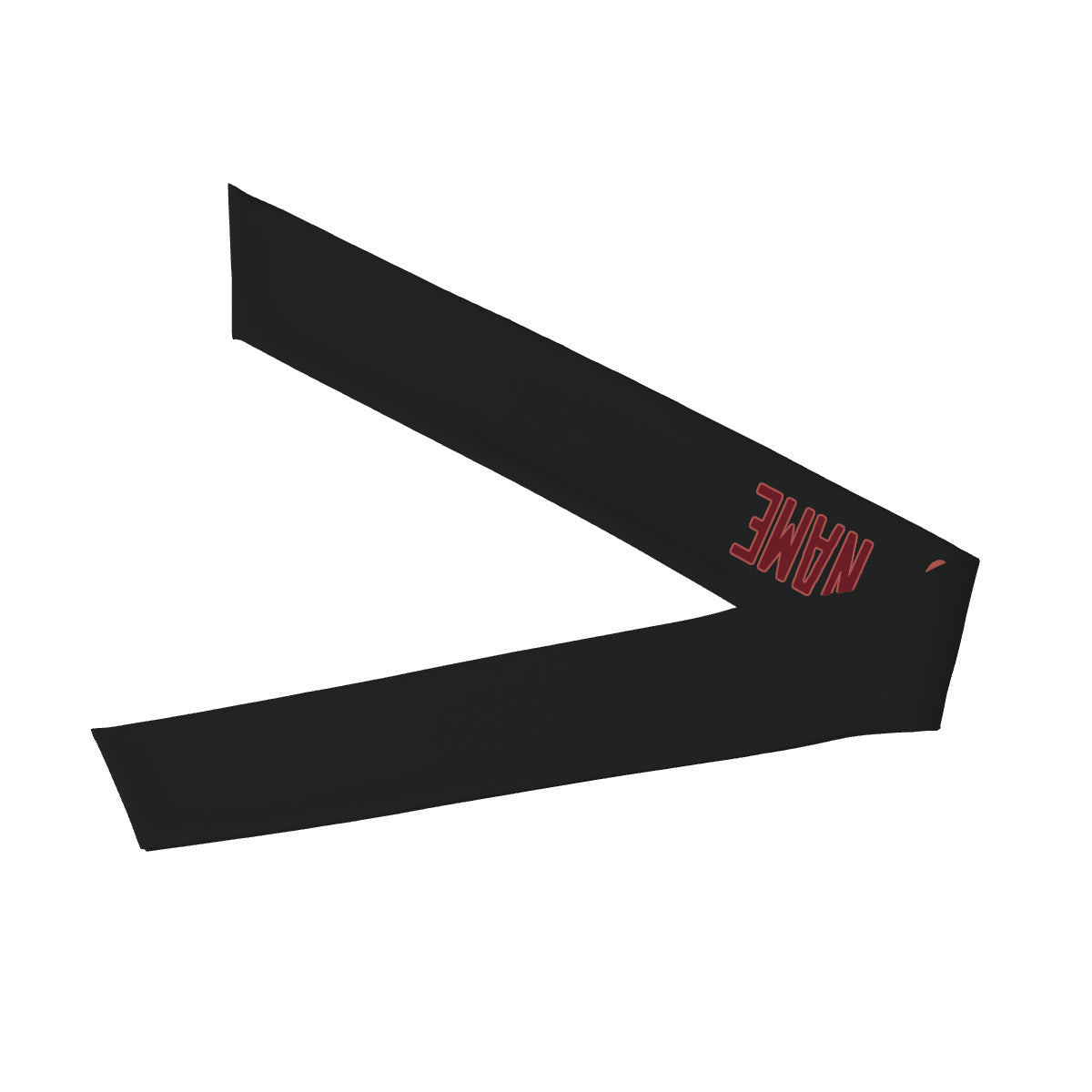 Custom Black Crimson Red Headband