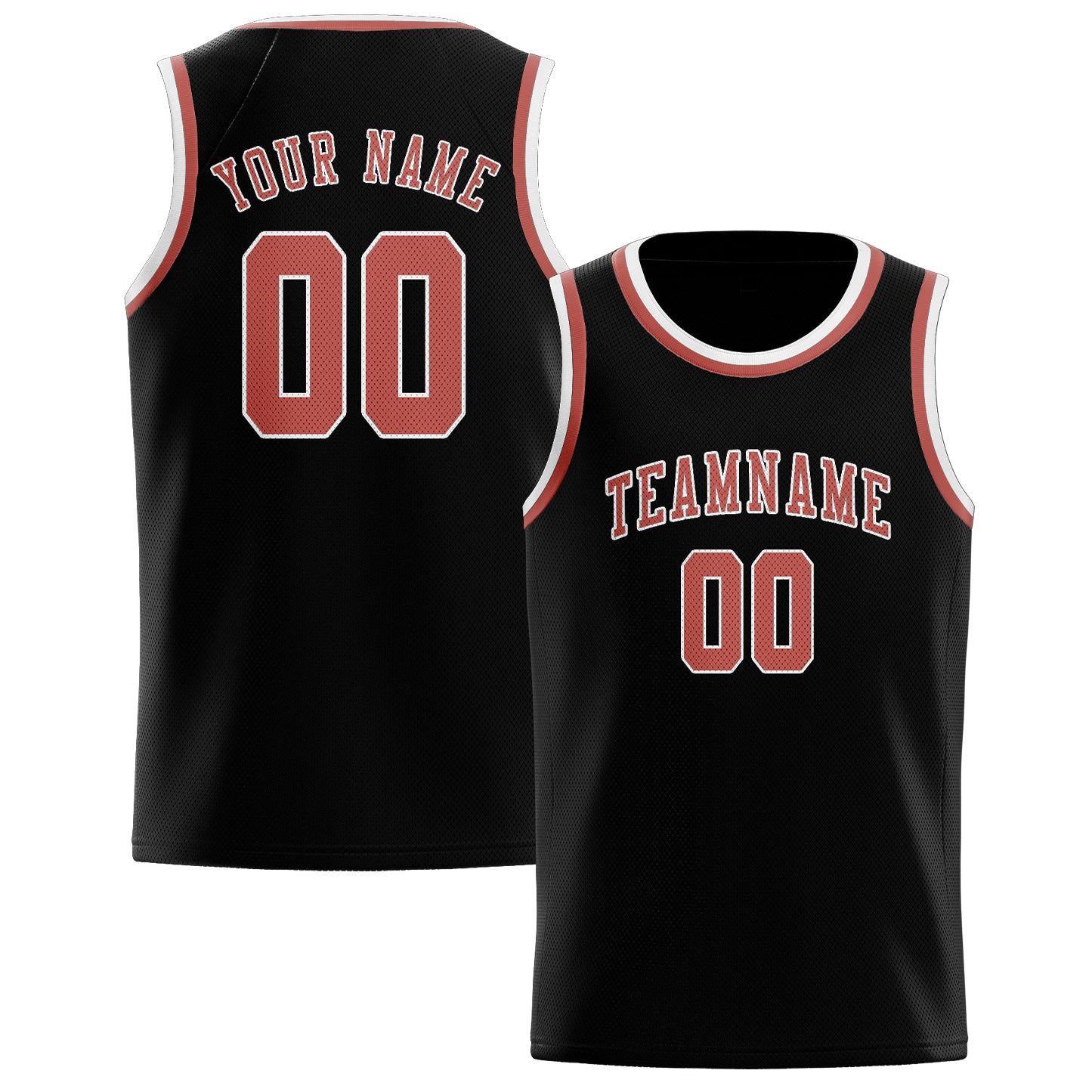 Custom Black Copper Rose Basketball Jersey