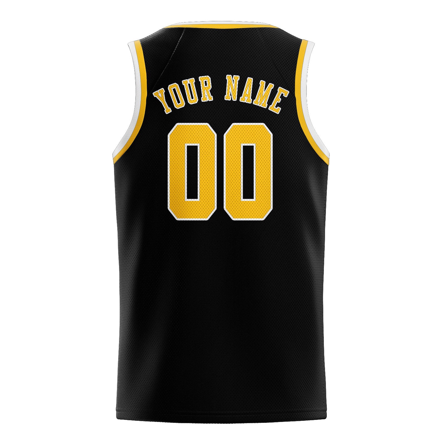 Custom Black Gold Basketball Jersey
