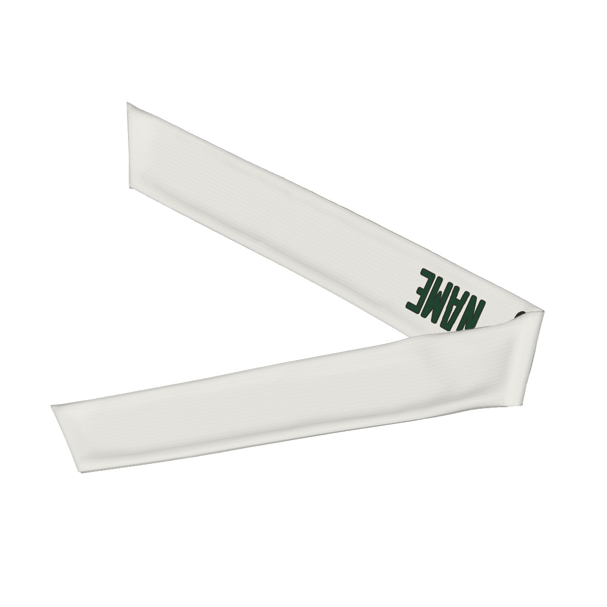 Custom White Green Headband