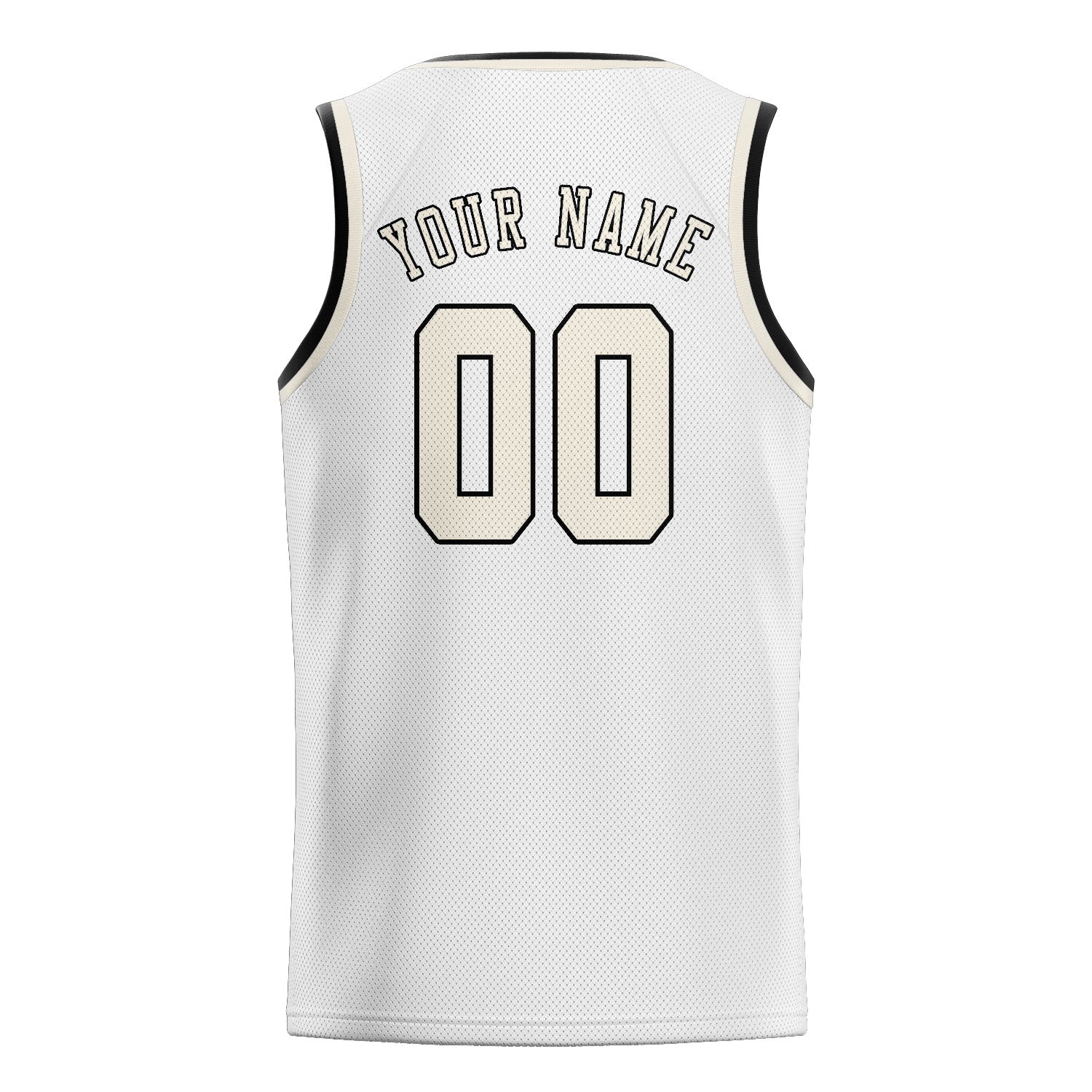 Custom White Cream Basketball Jersey