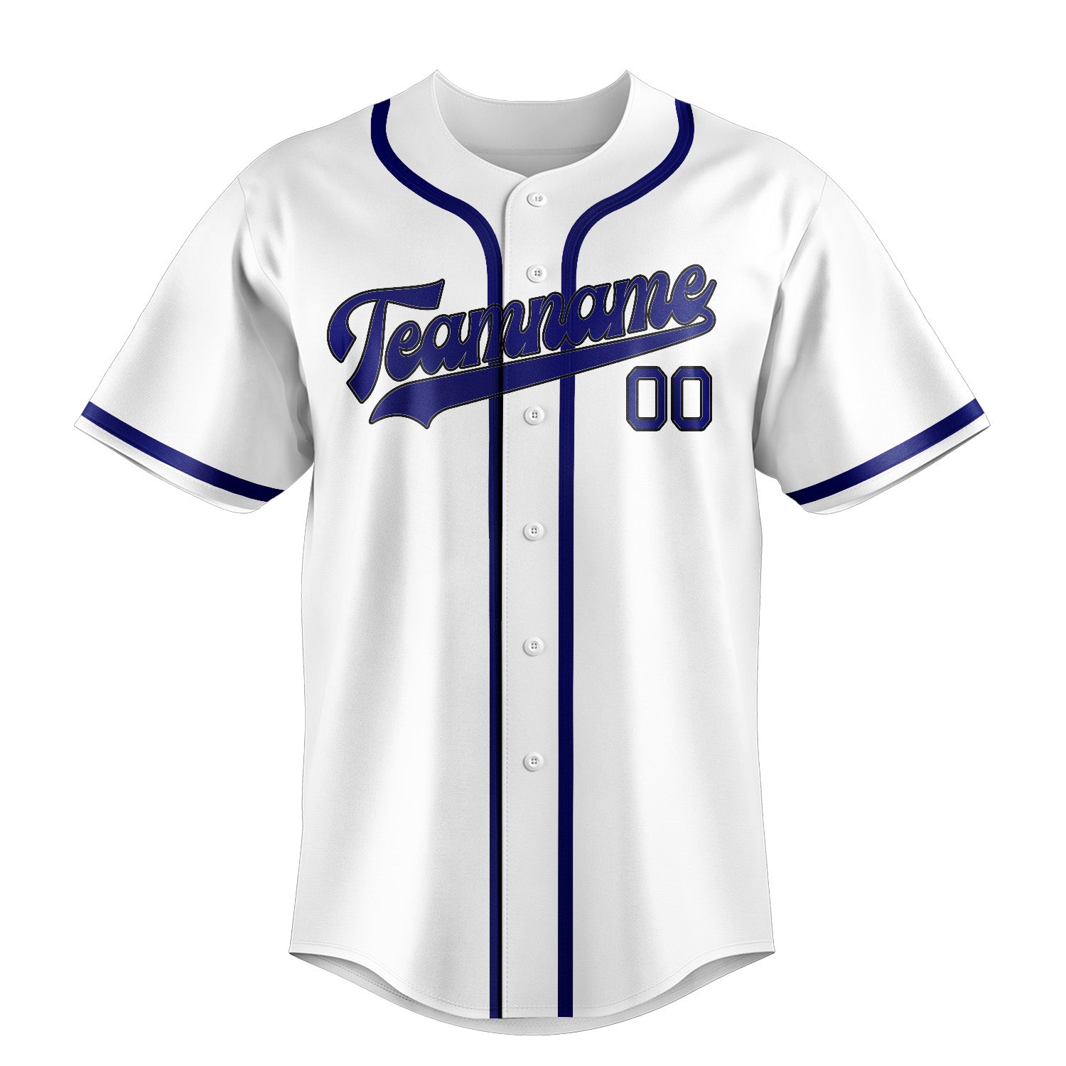 Custom White Sky Blue Baseball Jersey
