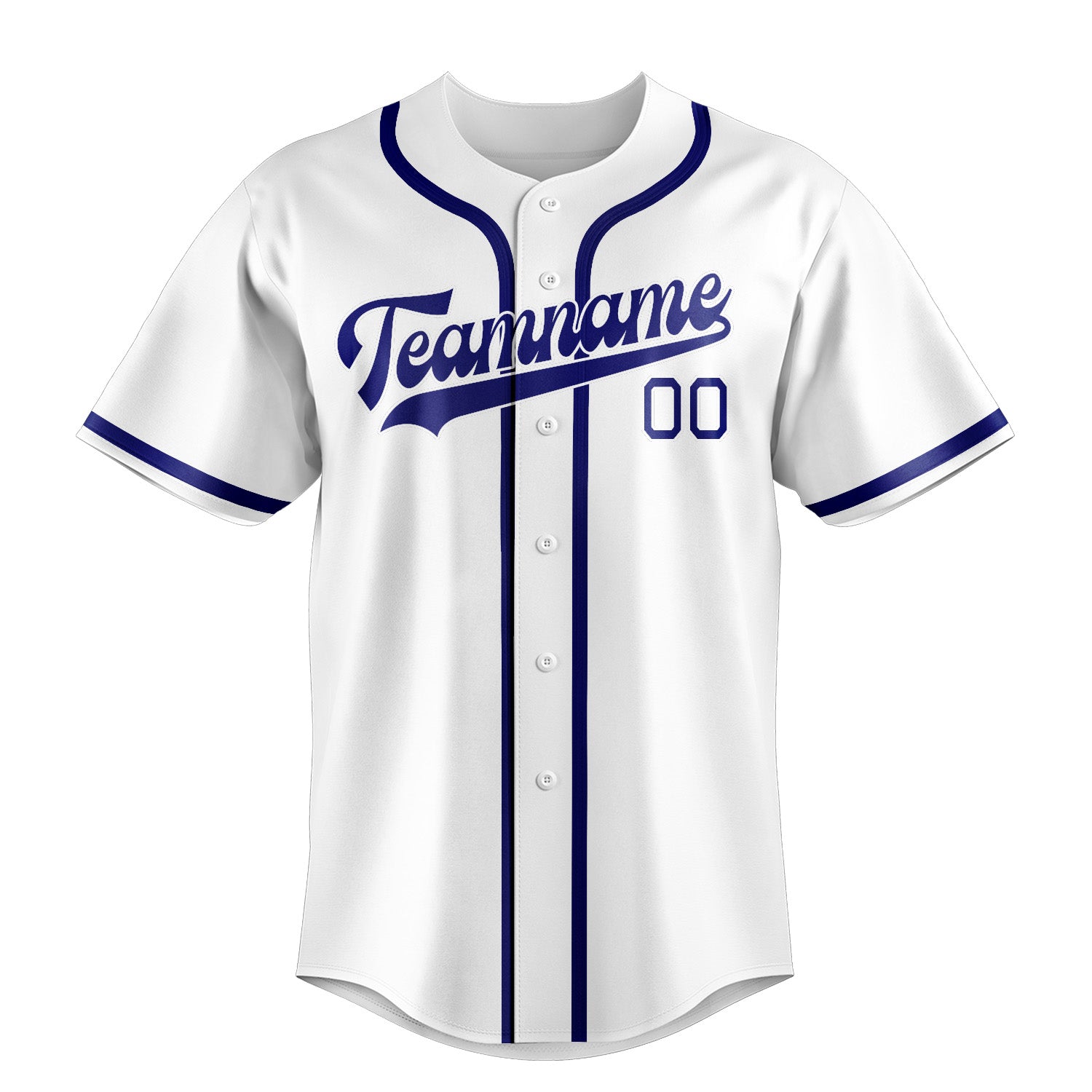 Custom White Sky Blue Baseball Jersey