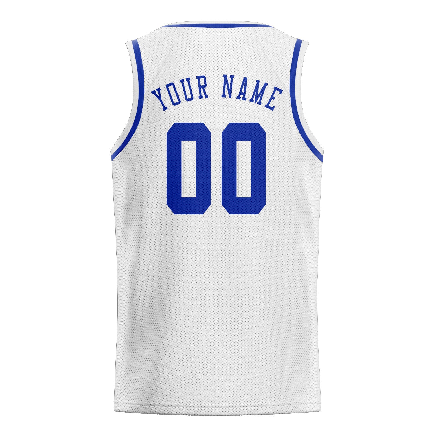 Custom White Sky Blue Basketball Jersey