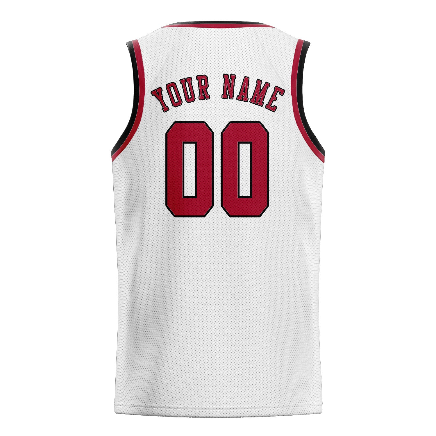 Custom White Red Basketball Jersey