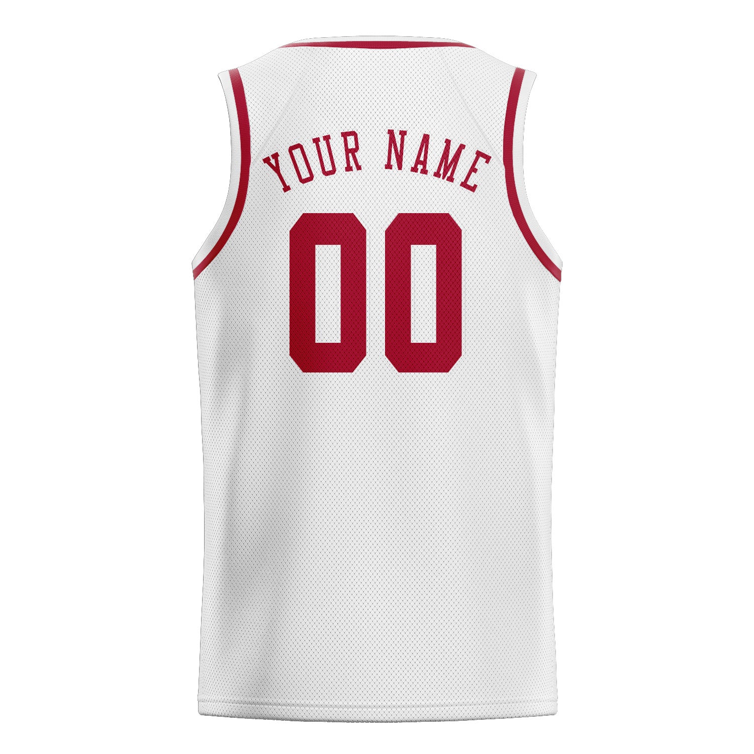 Custom White Red Basketball Jersey