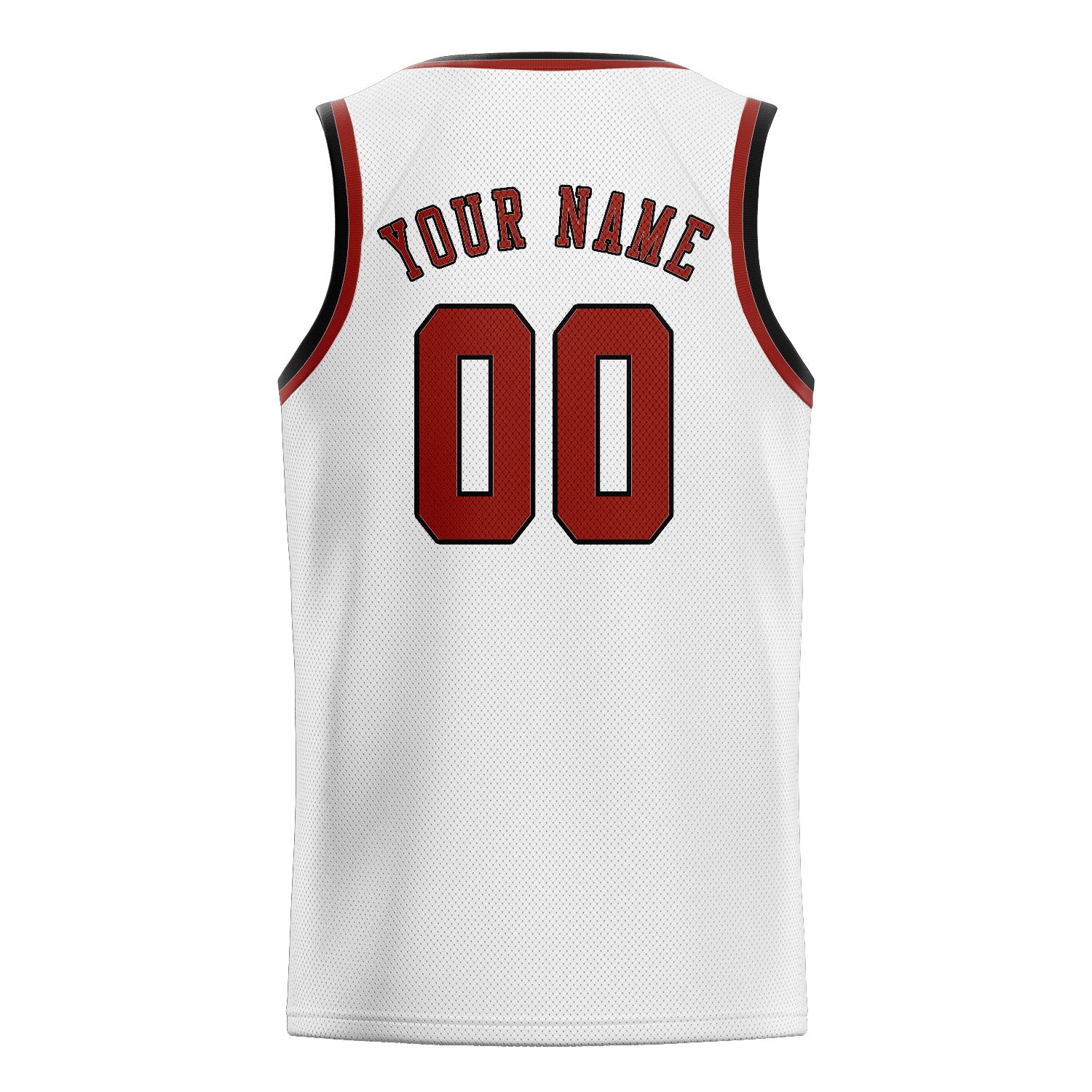 Custom White Coral Red Basketball Jersey