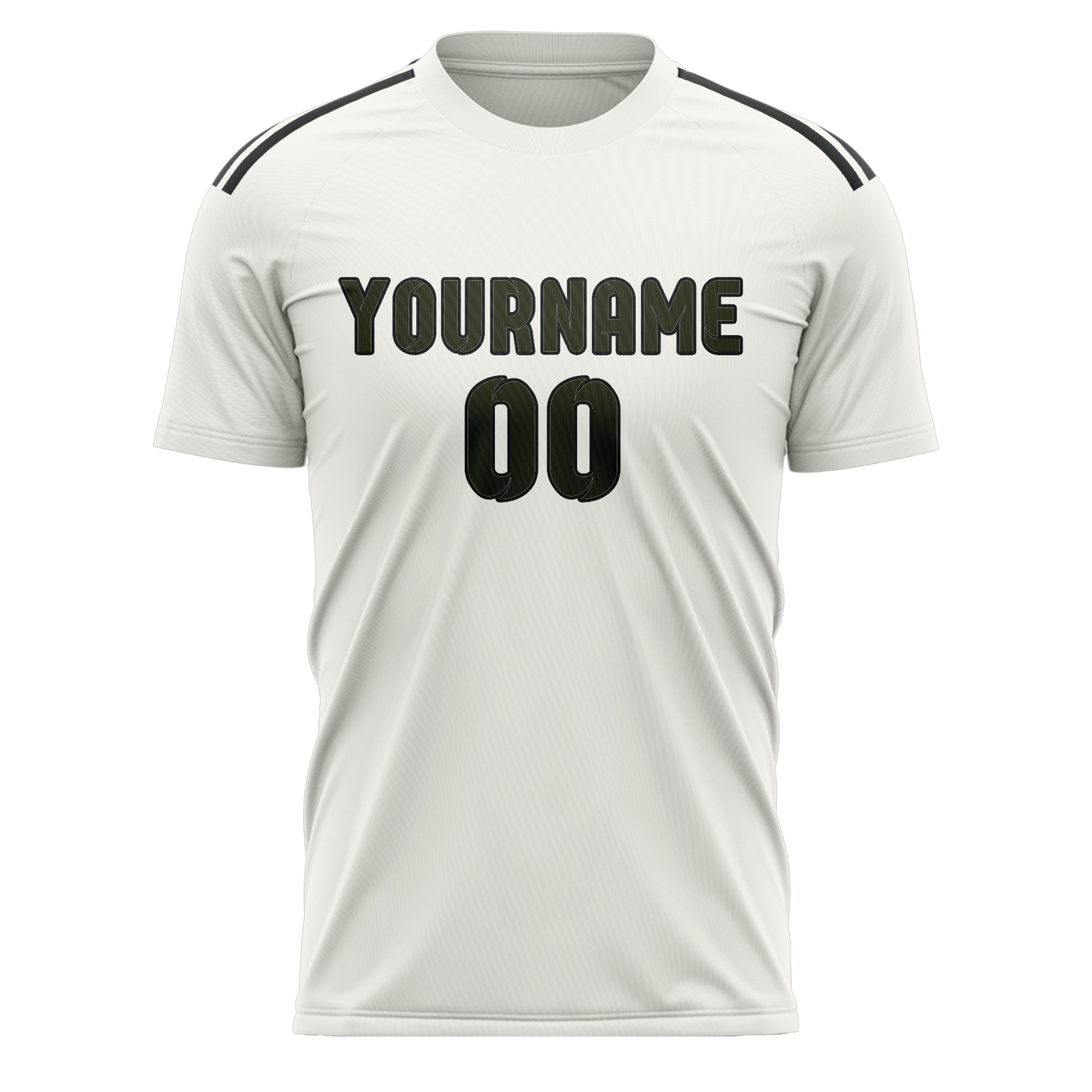 Custom White Olive Soccer Jersey