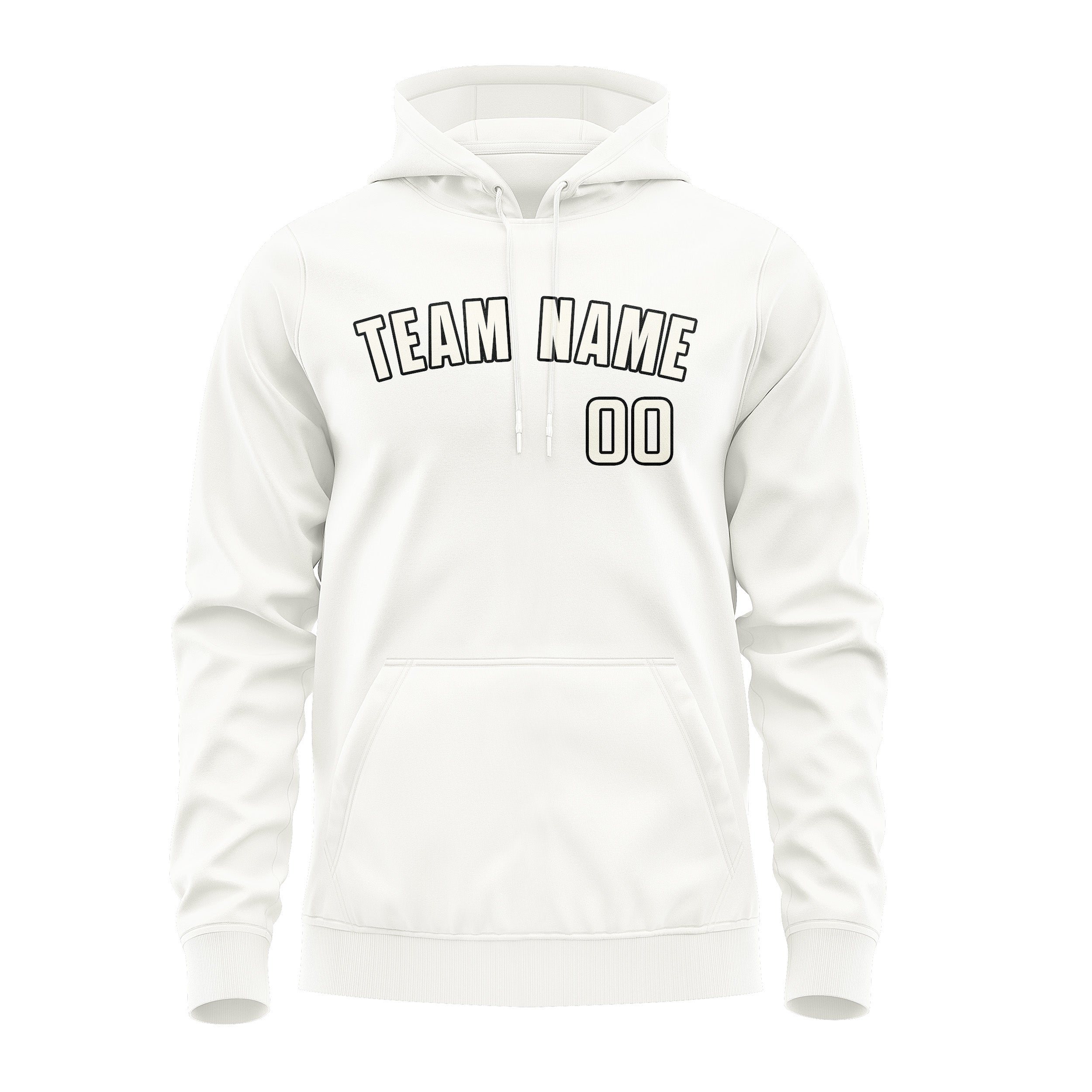 Custom White Cream Hoodie